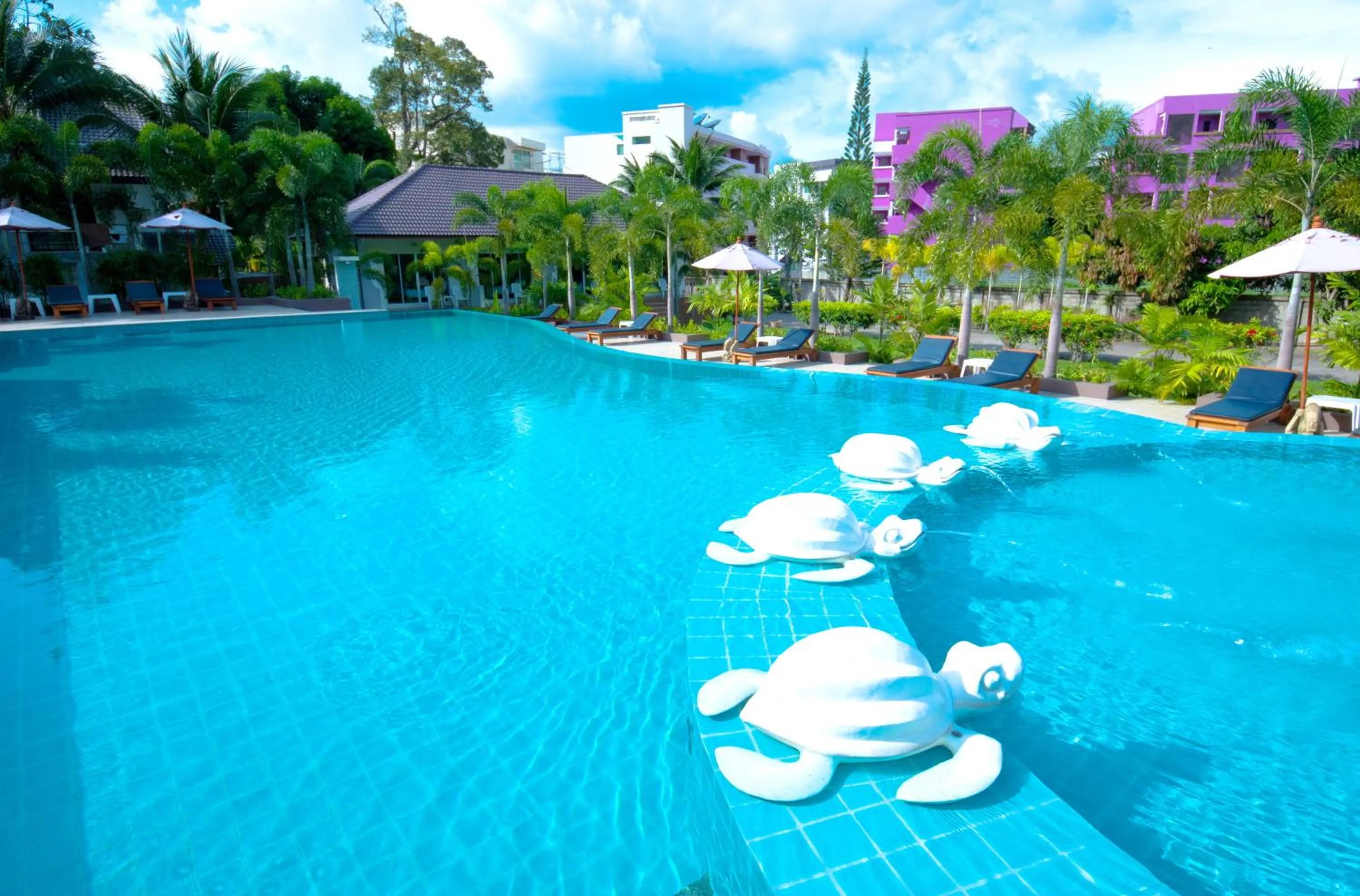 Swimming pool in PS Hill Resort Phuket Patong - SHA Plus