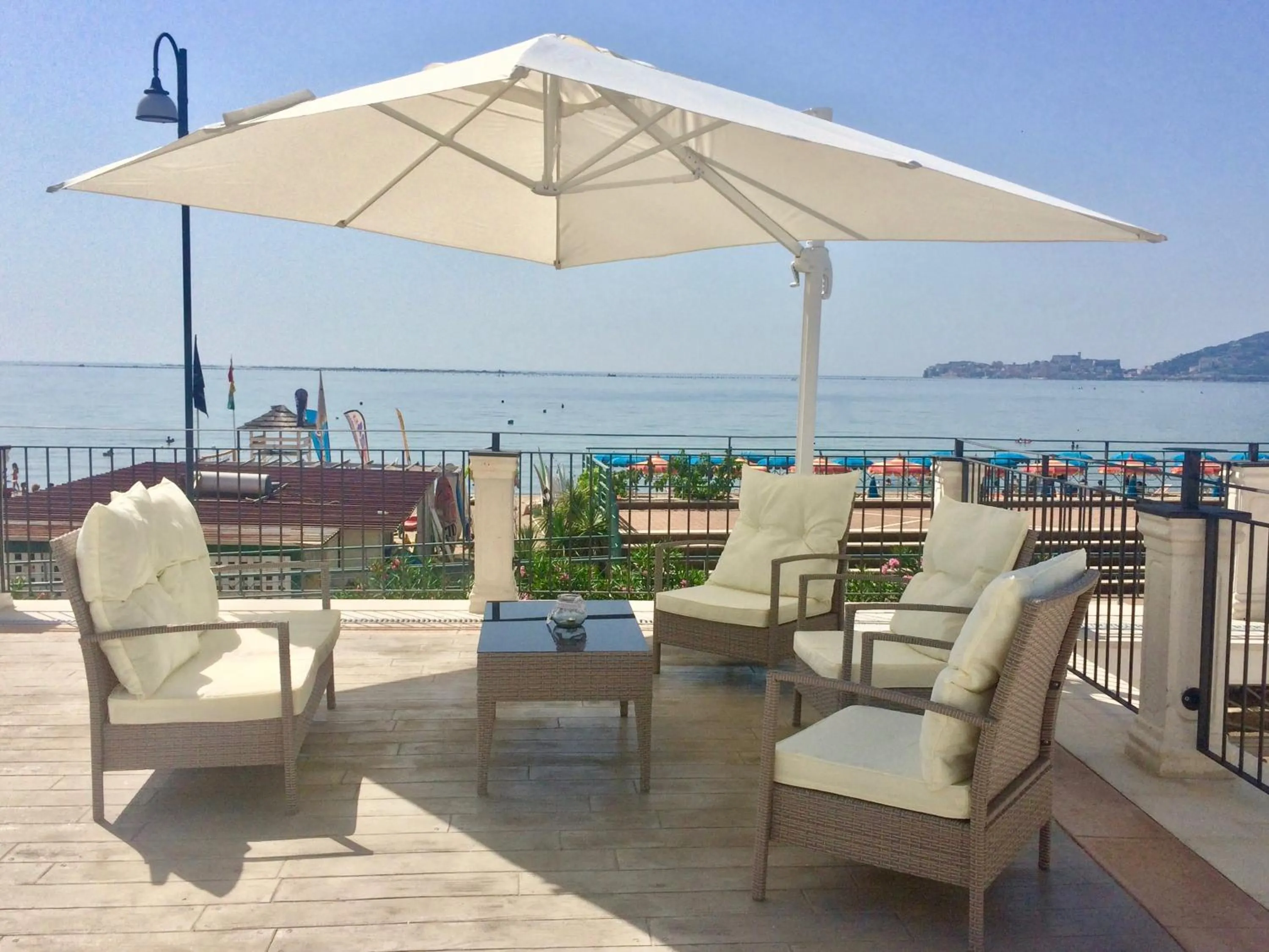 Patio in Klaton Beach Hotel