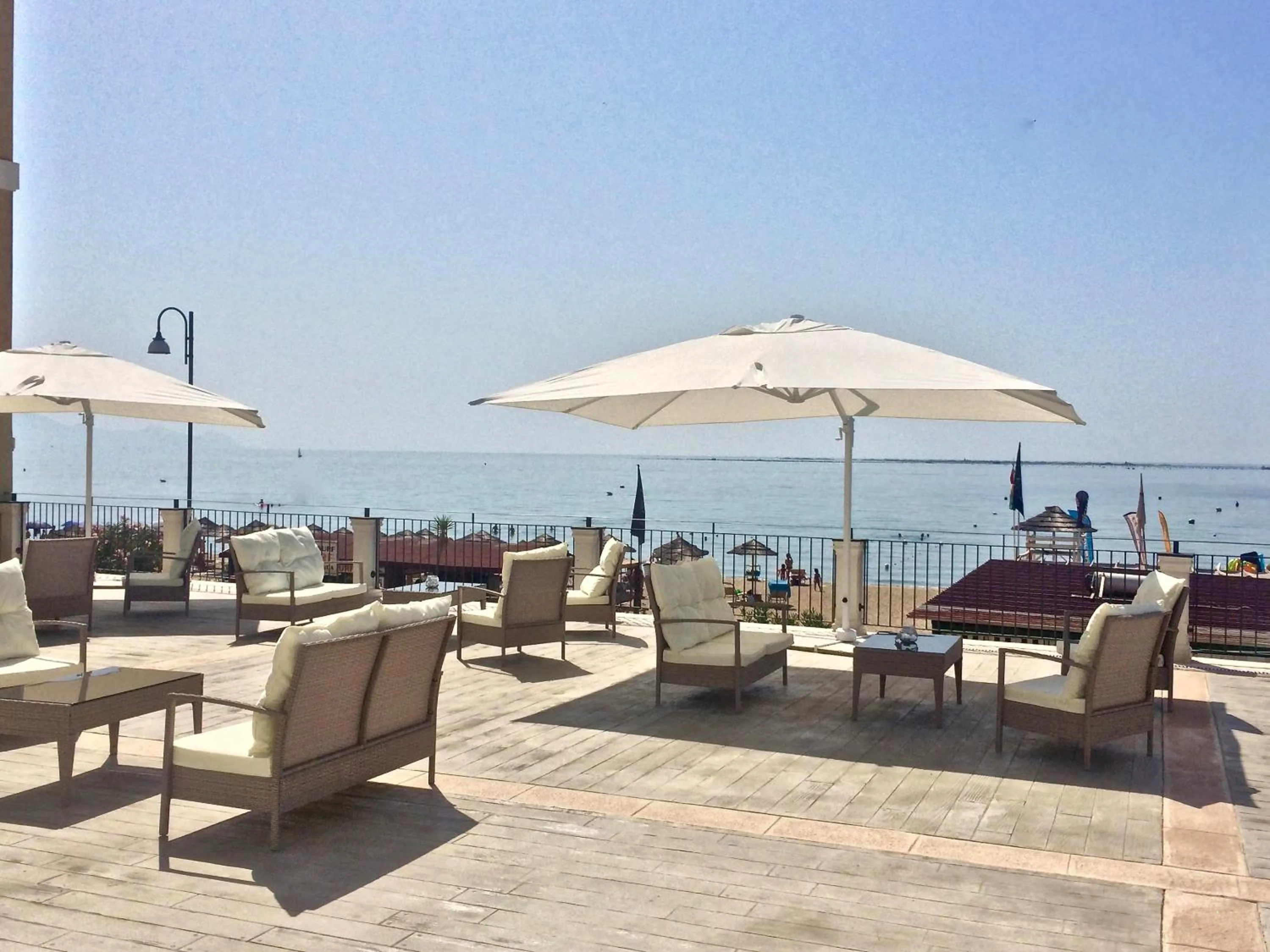 Patio in Klaton Beach Hotel