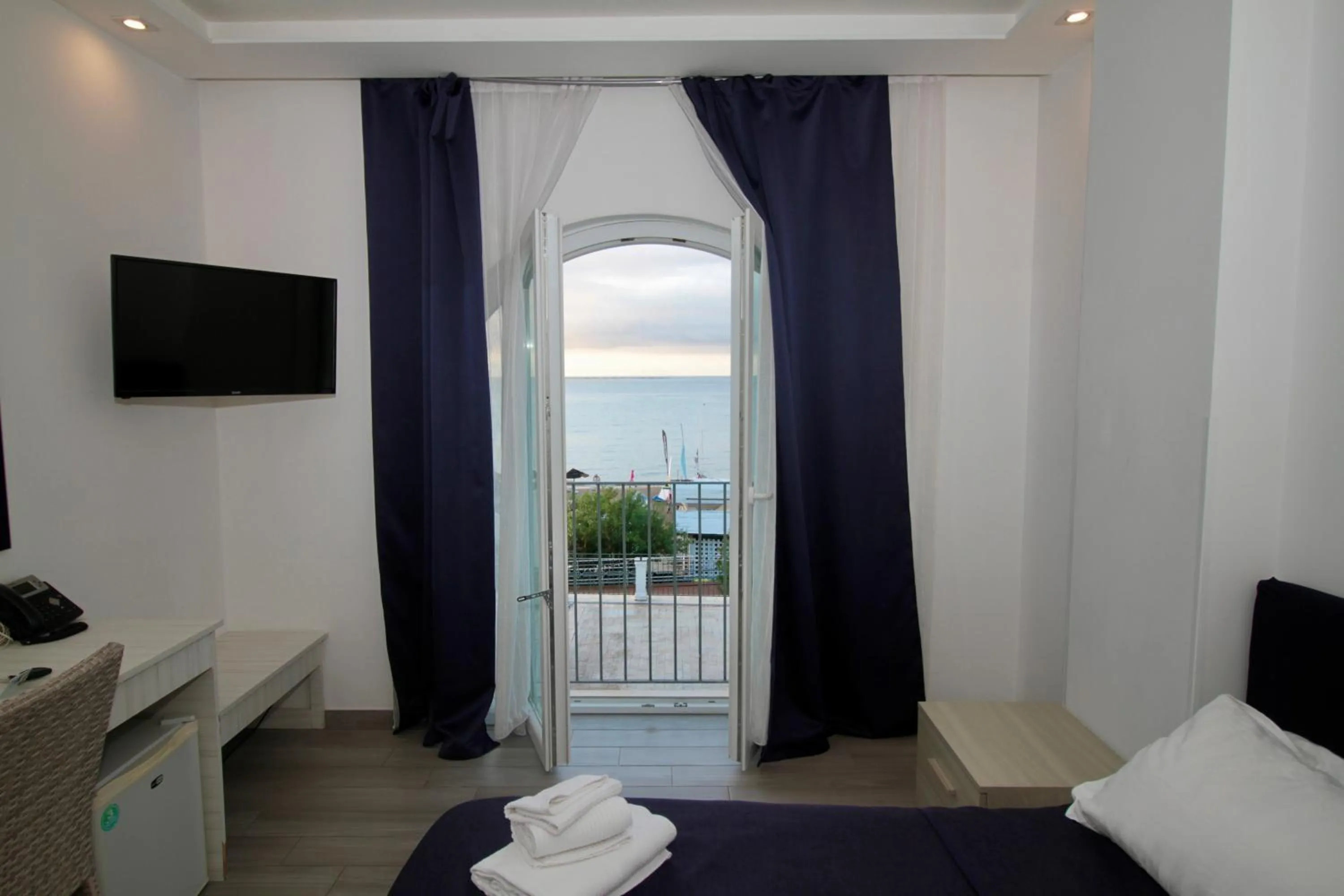 Bed in Klaton Beach Hotel