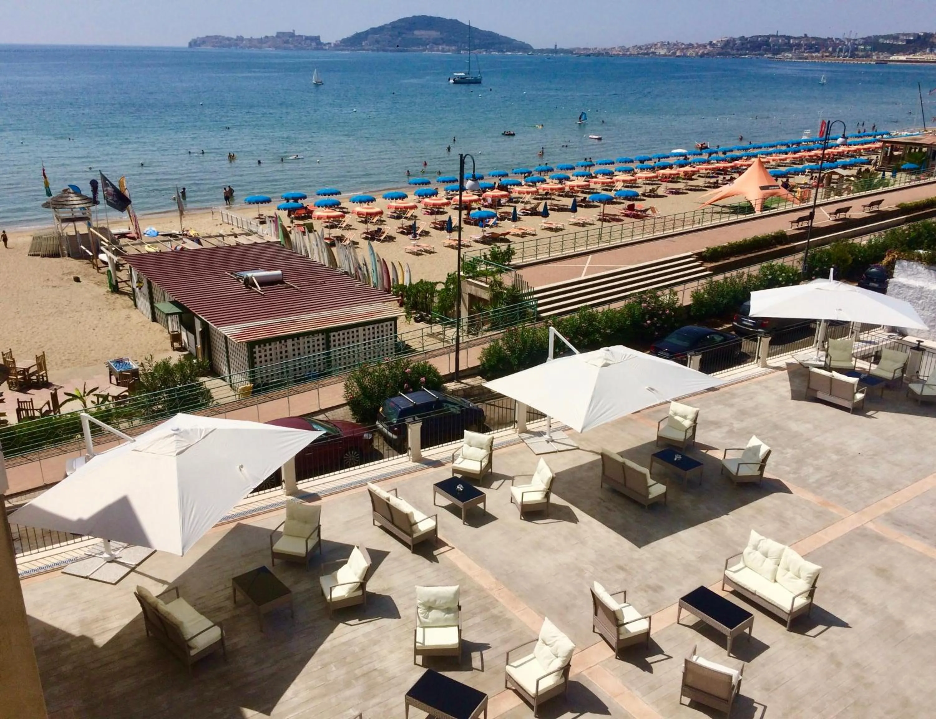 Patio in Klaton Beach Hotel