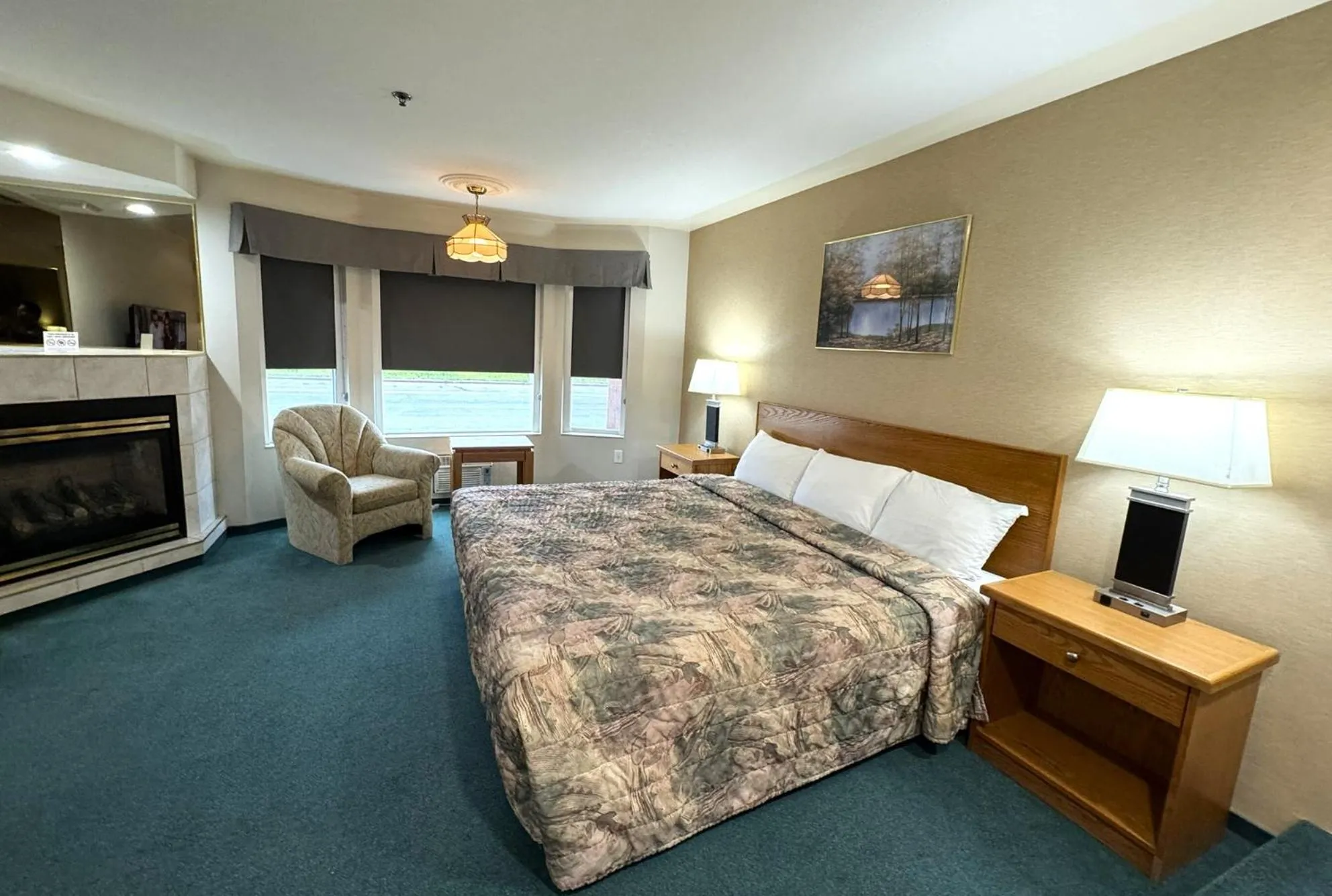 Bed in Western Budget Motel #1 & 2 Whitecourt