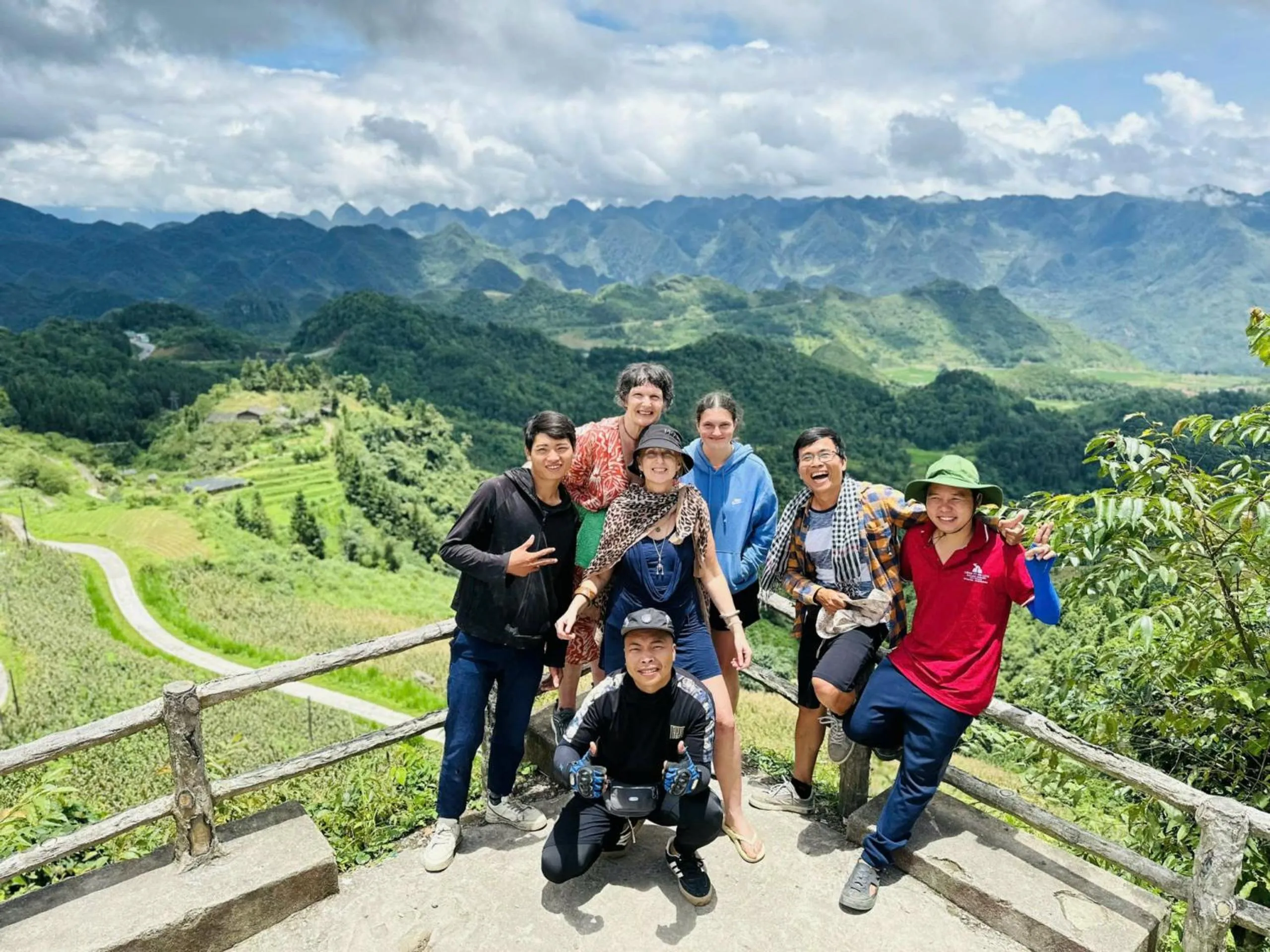 Mountain view in Wings Ha Giang Loop Bungalow
