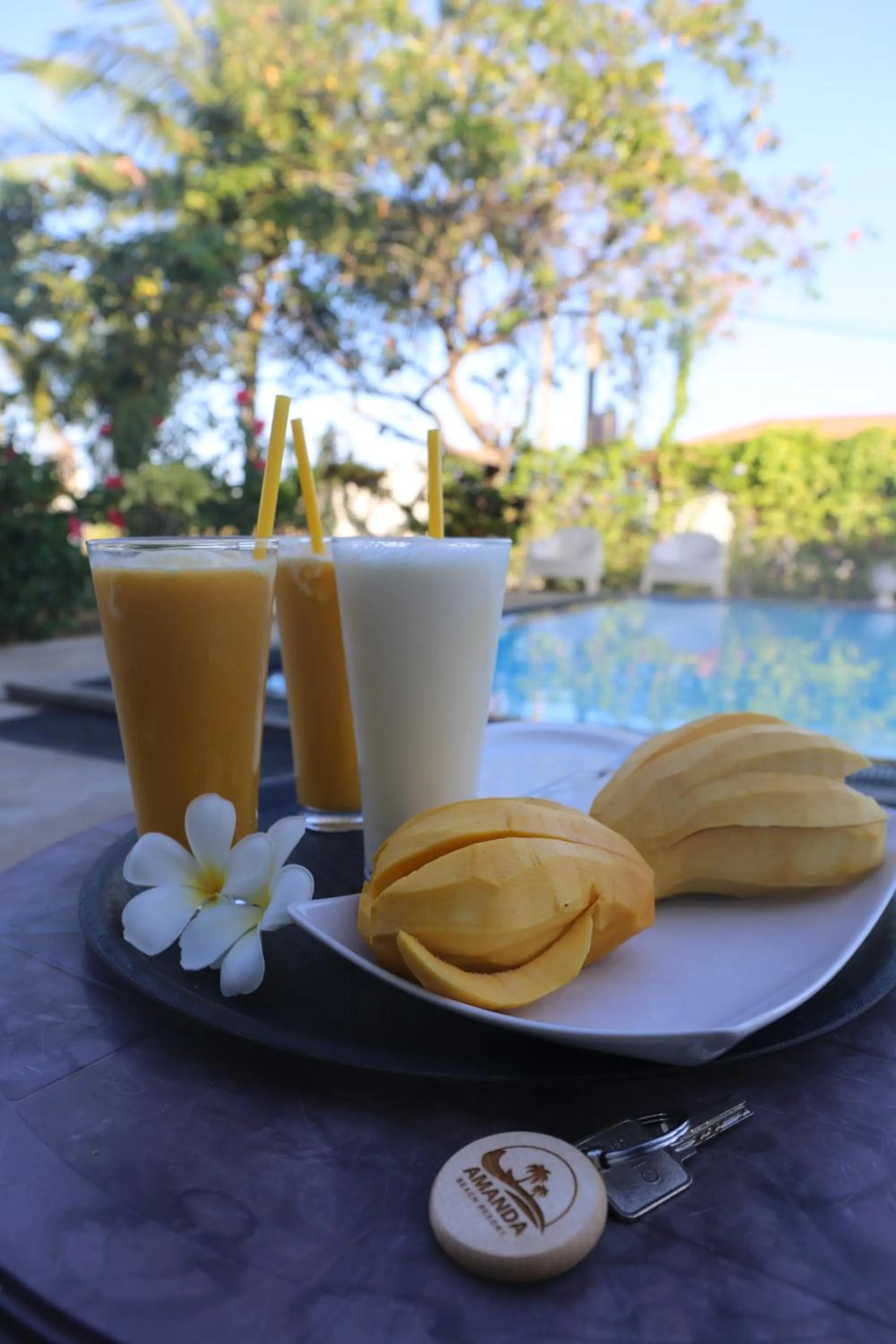 Food and drinks in Amanda Beach Resort