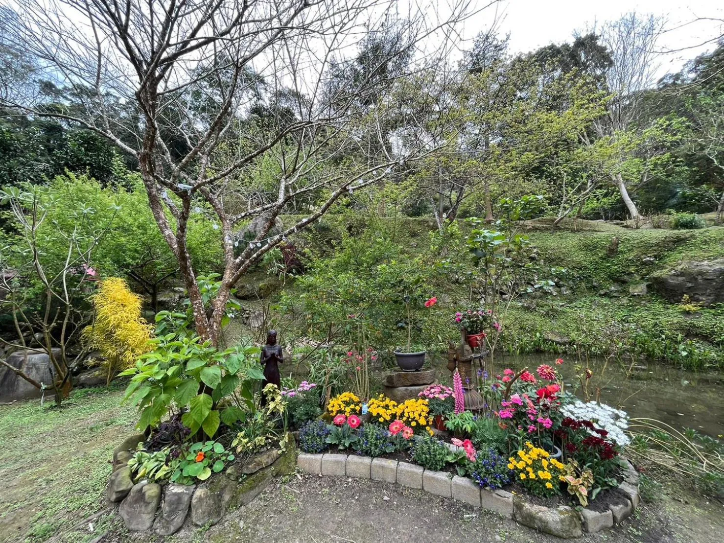 Garden view in Wen Qiao Villa
