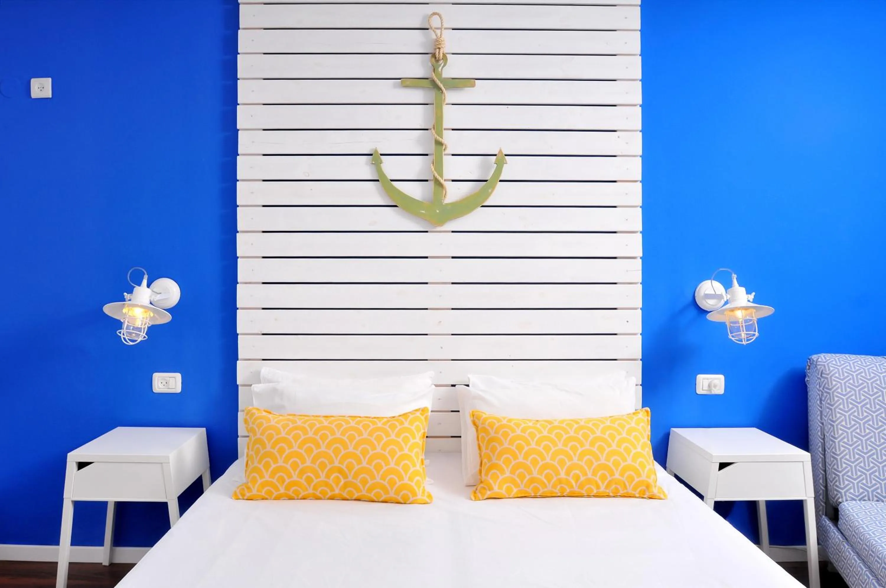 Bedroom, Bed in Travel Hotel Gesher Haziv