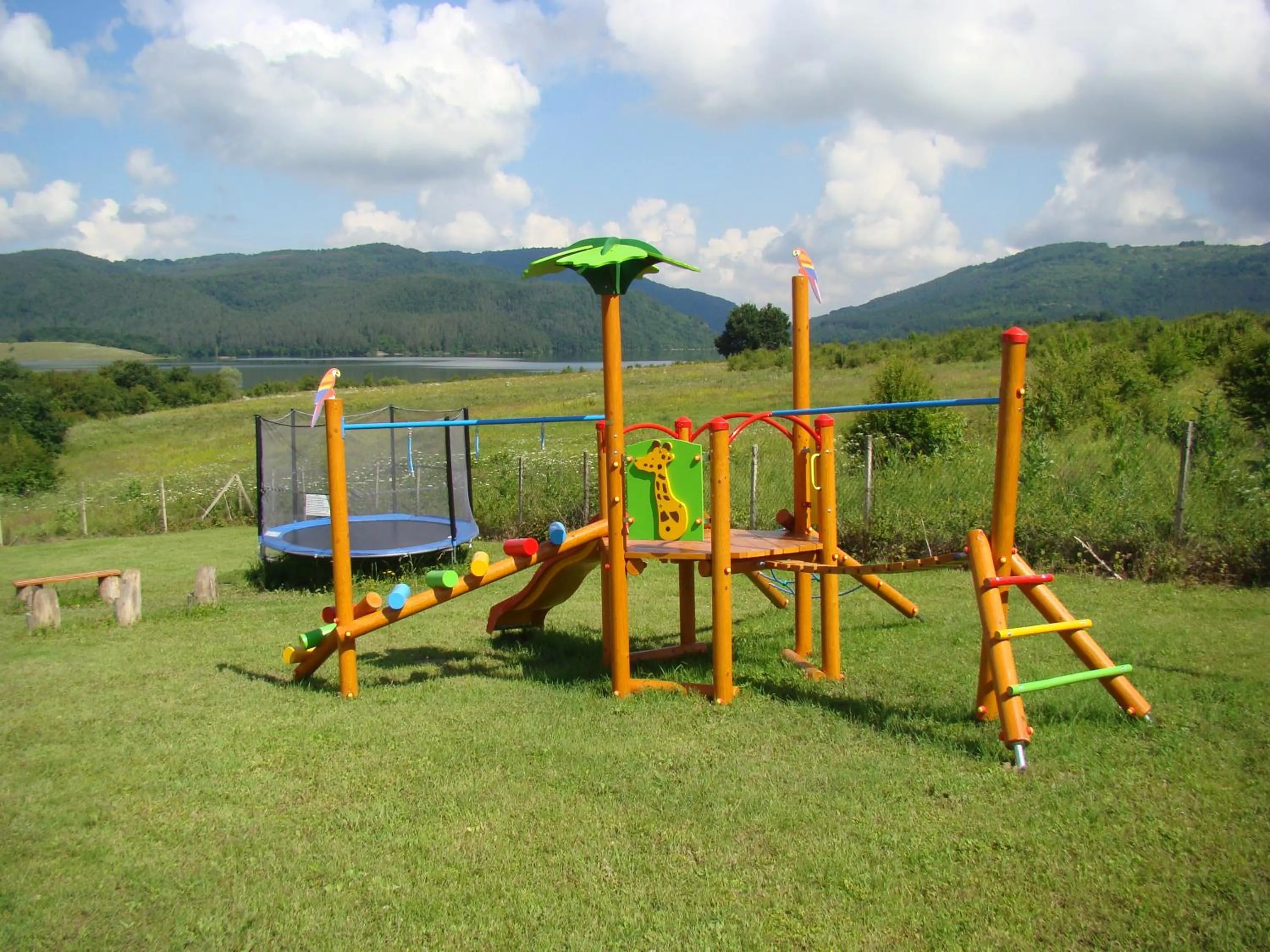 Spring in Complex Pristan in the mountain