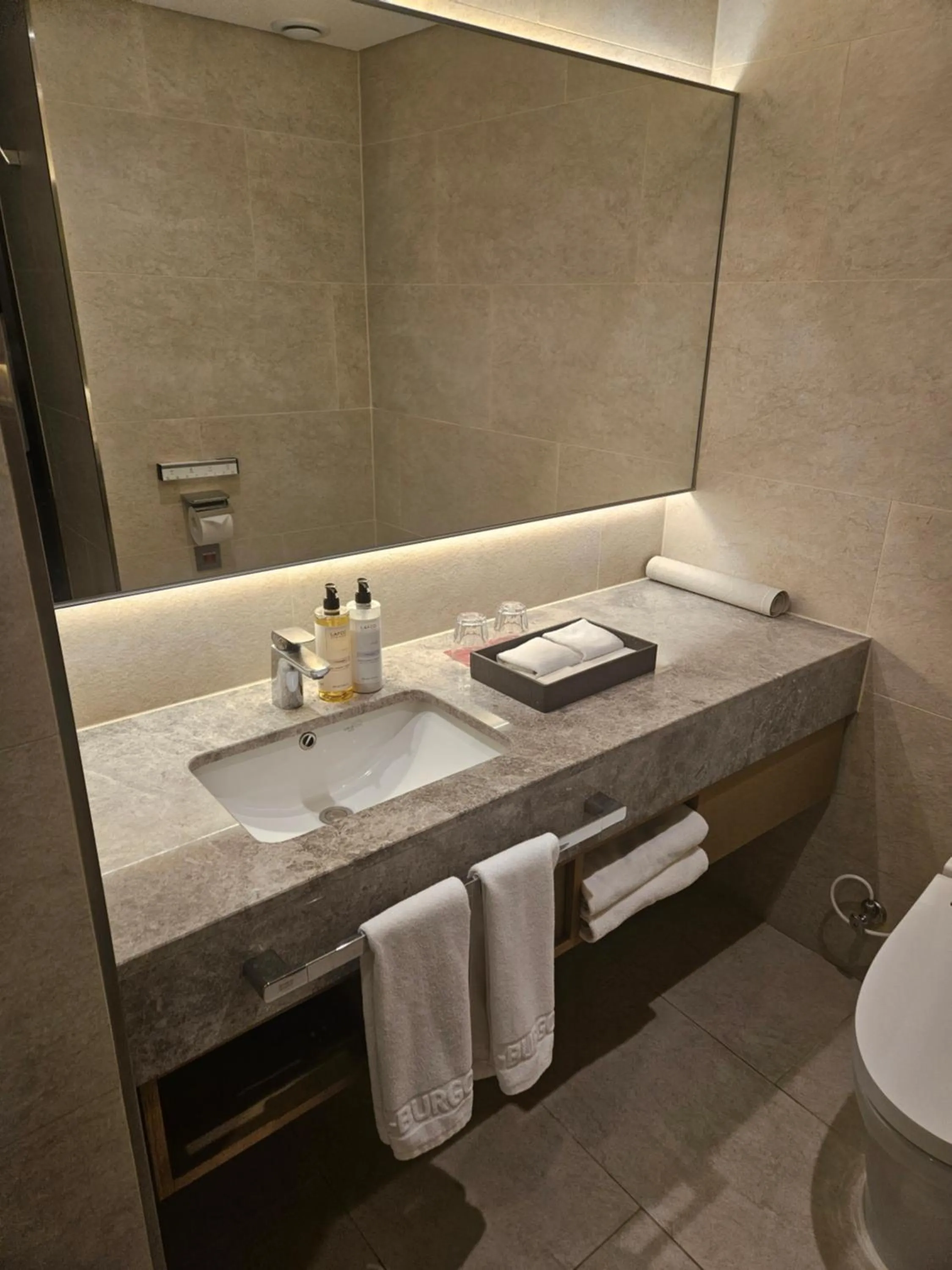 Toilet in Hotel Interburgo Exco