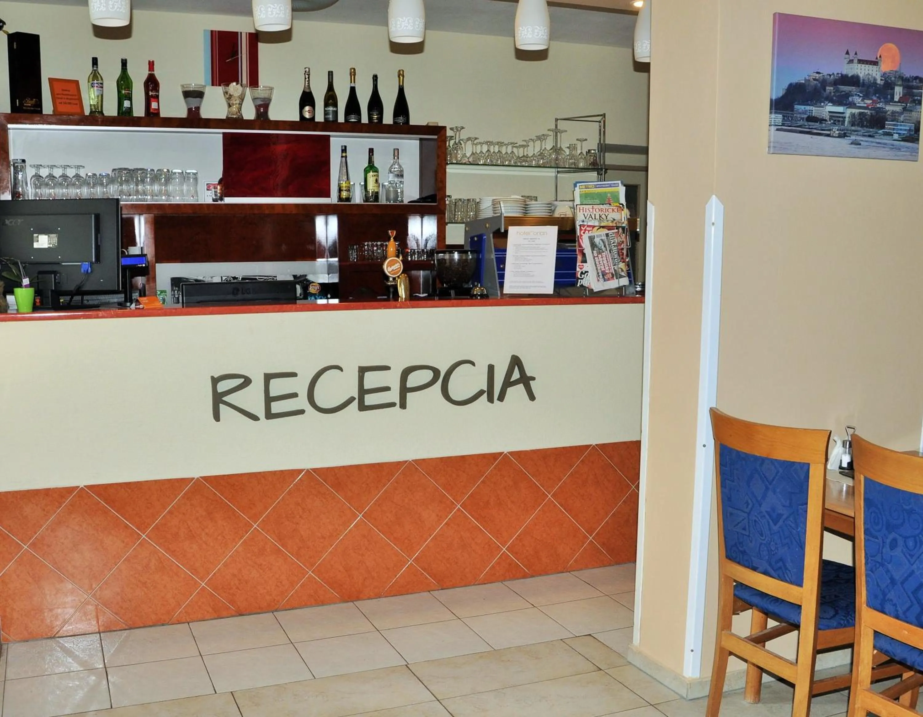 Lobby or reception in Hotel Orlan