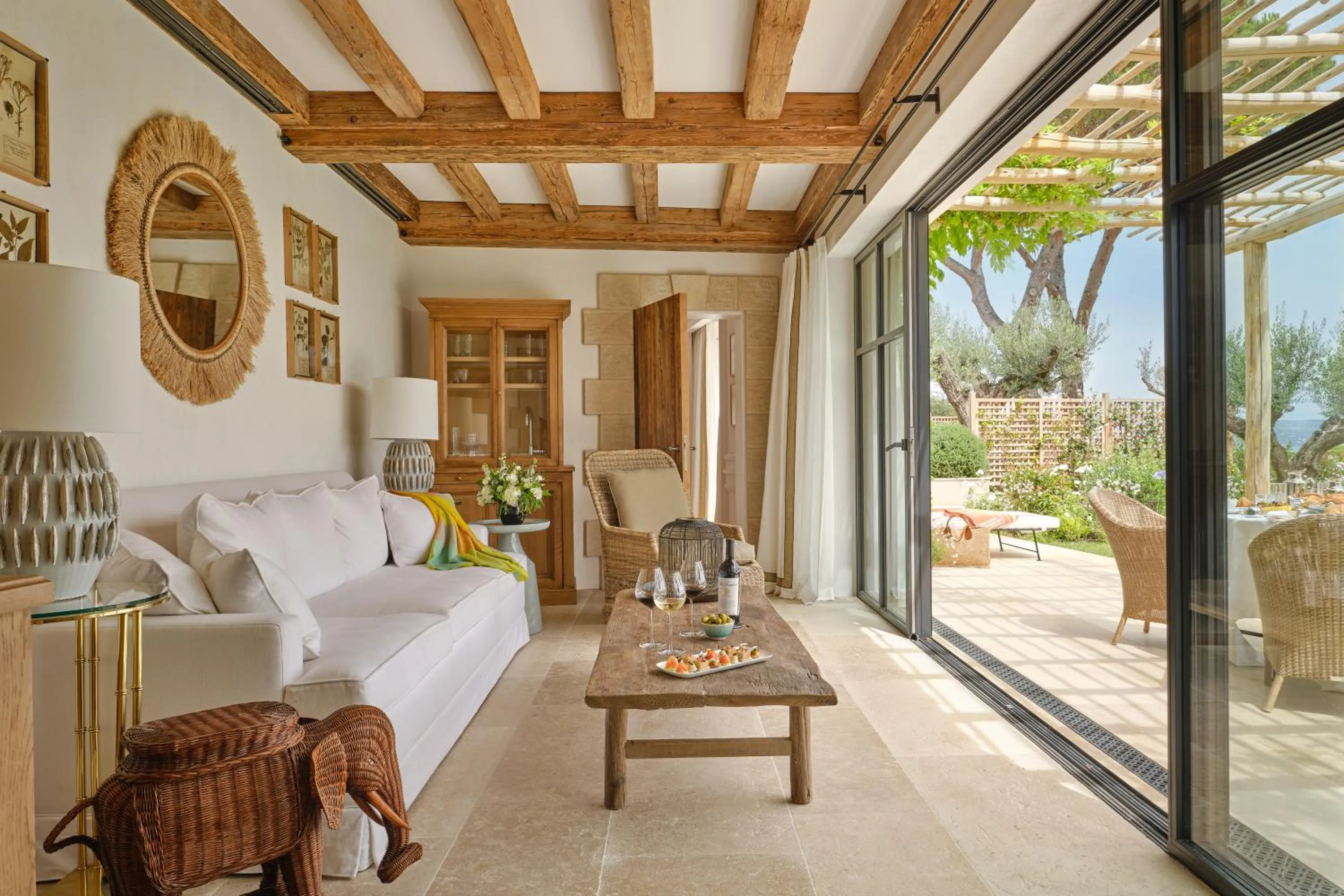Living room in Airelles Château de la Messardière