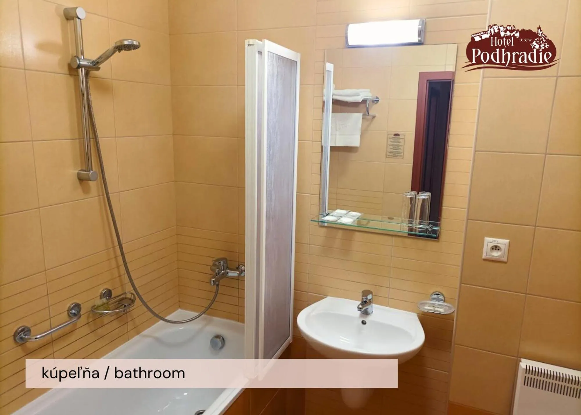 Shower in Hotel Podhradie