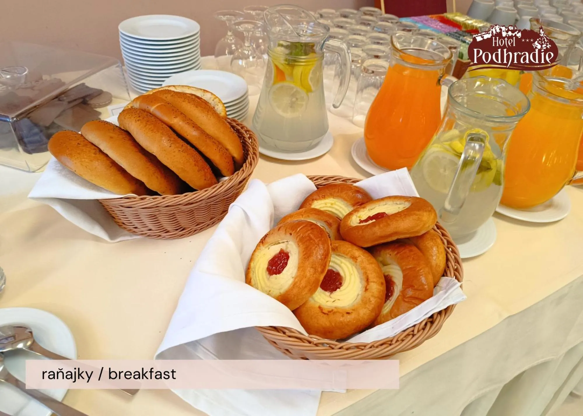 Food and drinks in Hotel Podhradie