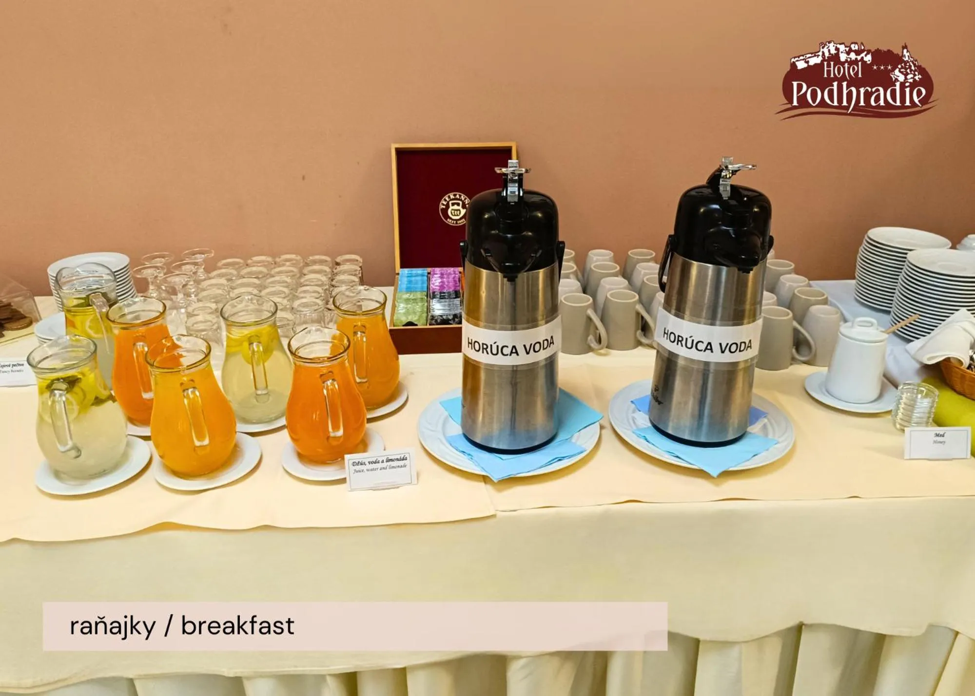 Food and drinks in Hotel Podhradie