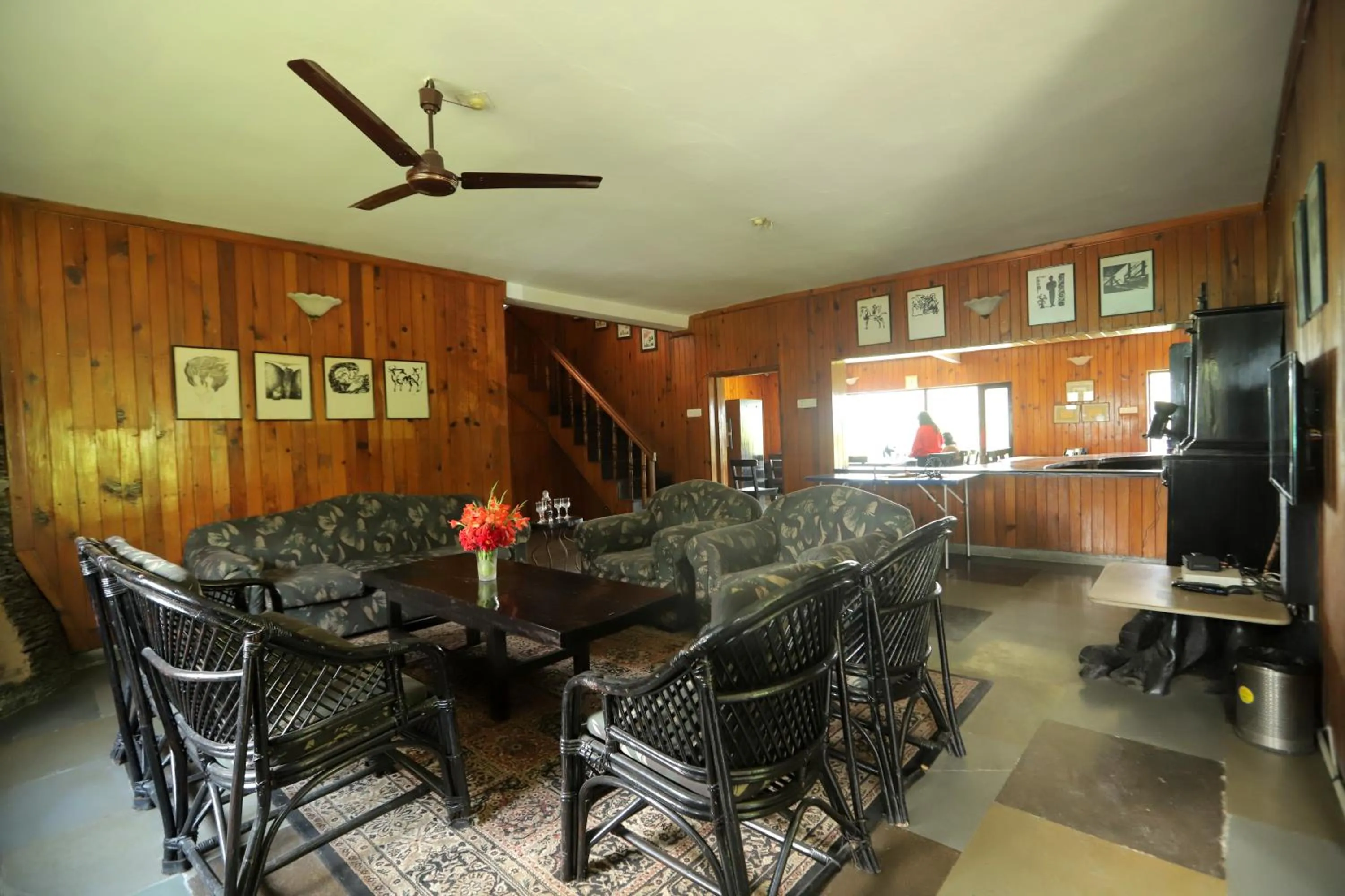 Seating area in Cedar Lodge By Aahma