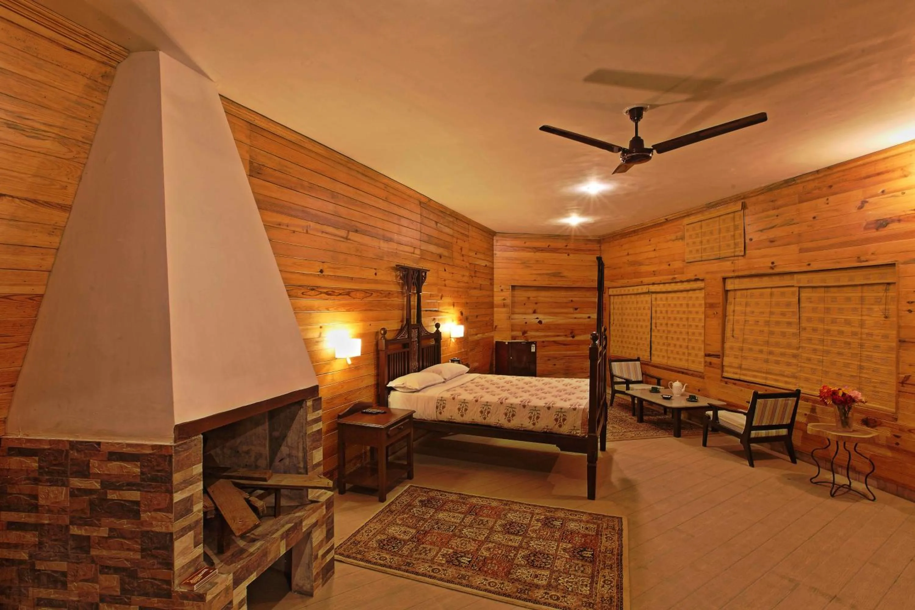 Living room, Bed in Cedar Lodge By Aahma