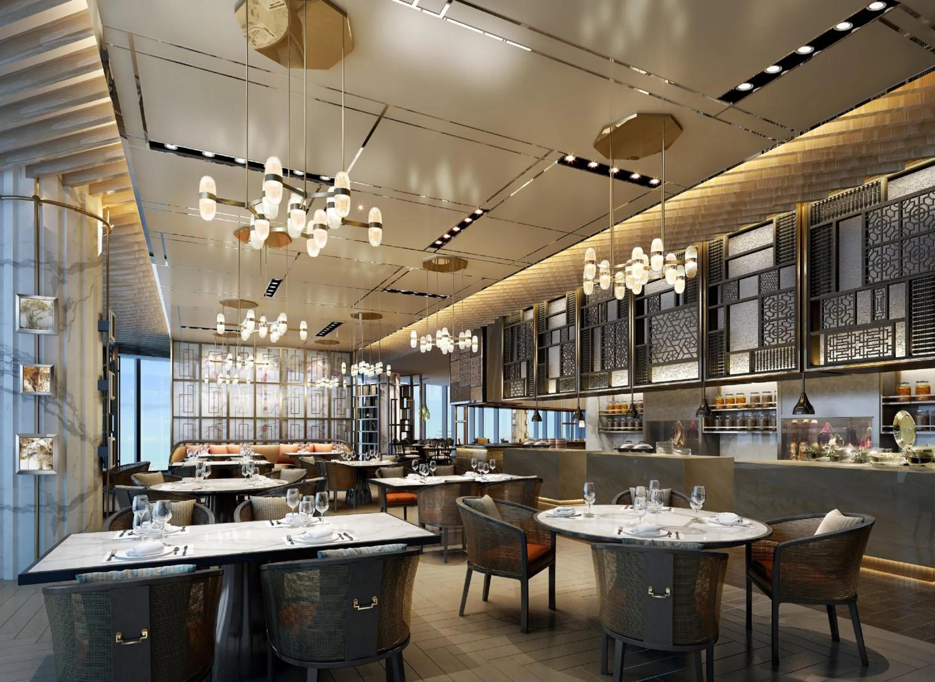 Restaurant/places to eat in Hilton Fuzhou