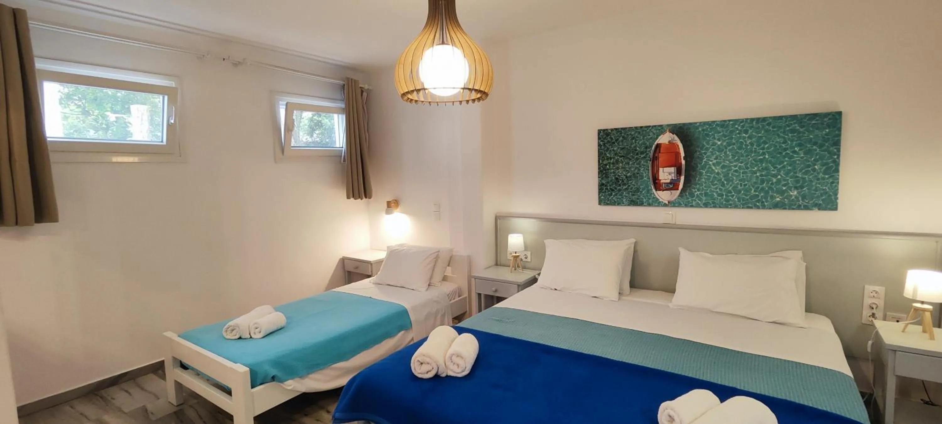 Bed in Ragousis Apartments