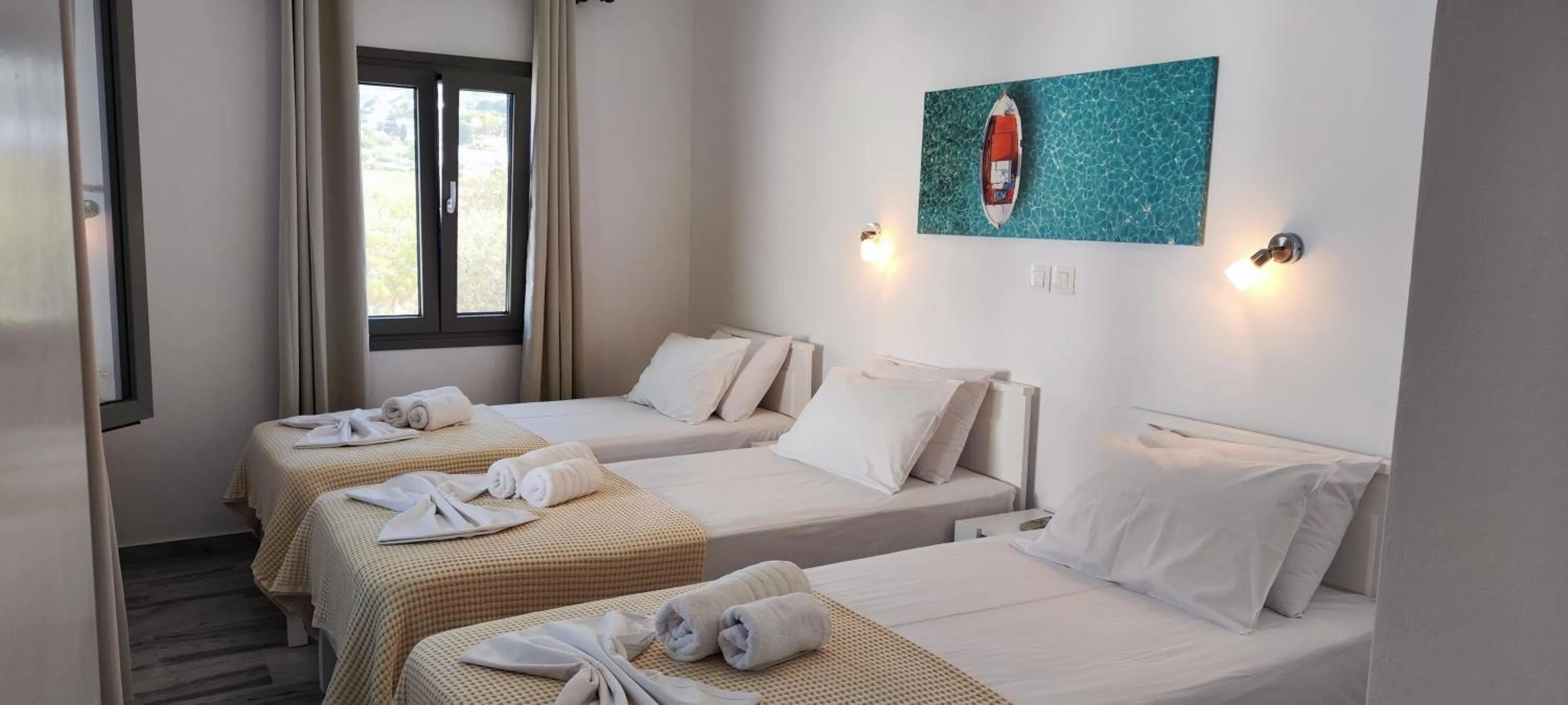 Bed in Ragousis Apartments