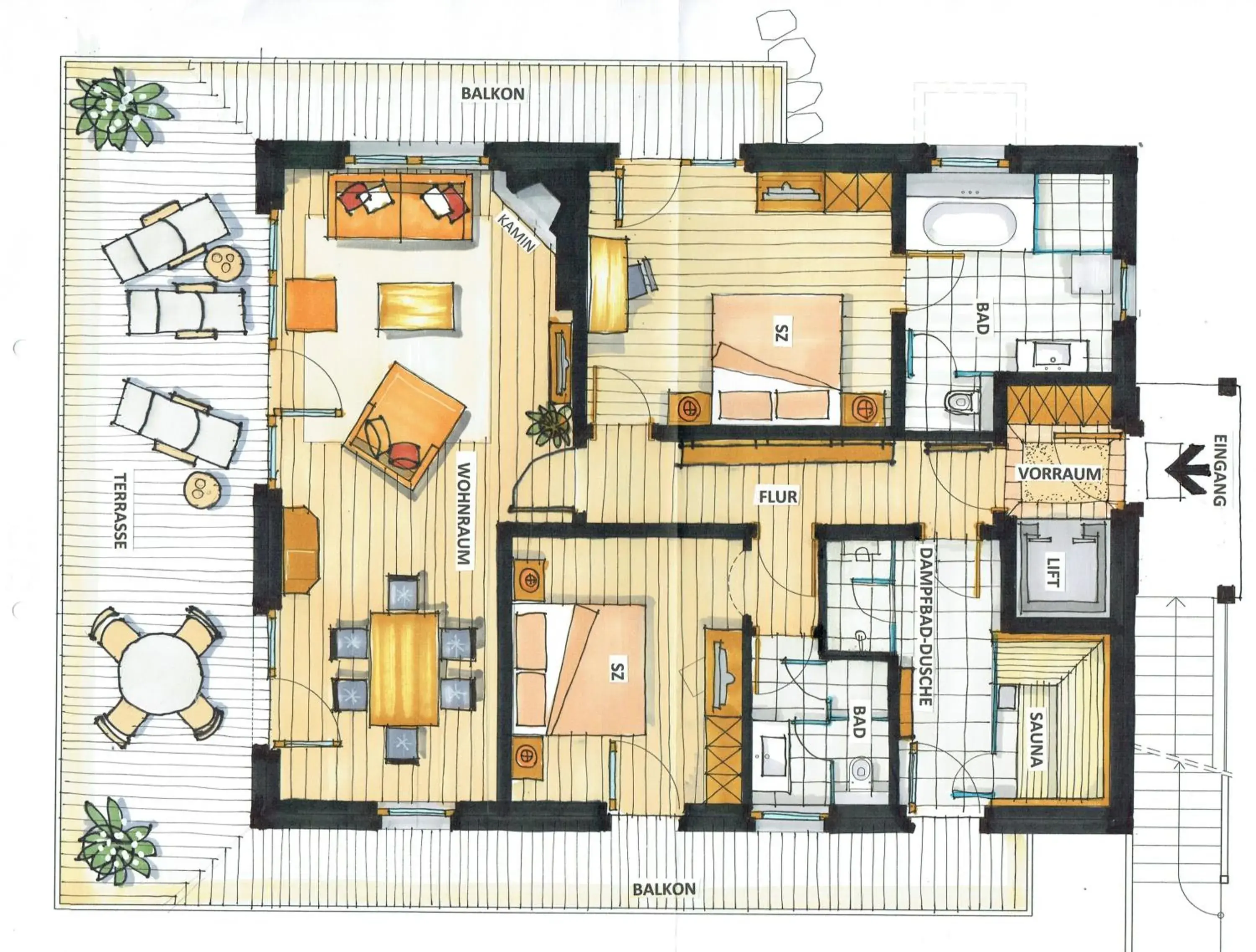 Penthouse in Tennerhof Luxury Chalets Penthouse in Tennerhof Luxury Chalets