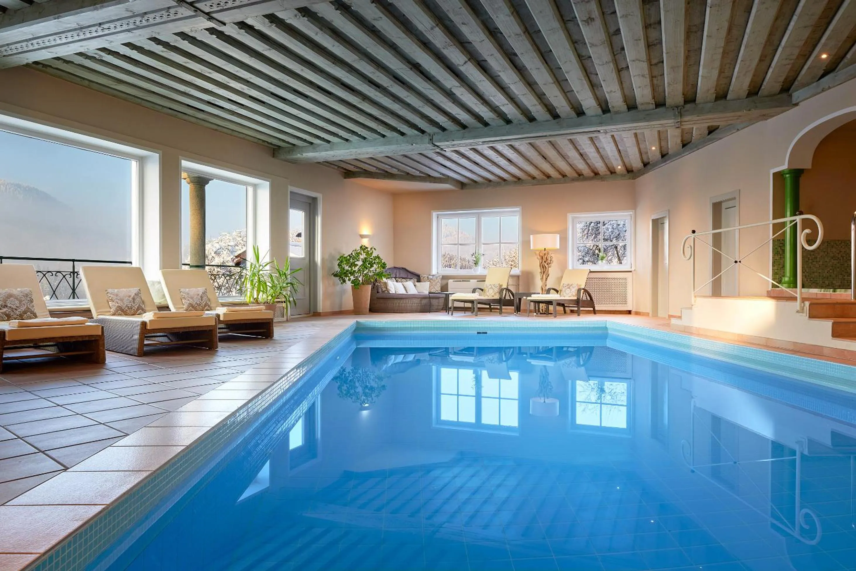 Swimming pool in Tennerhof Luxury Chalets