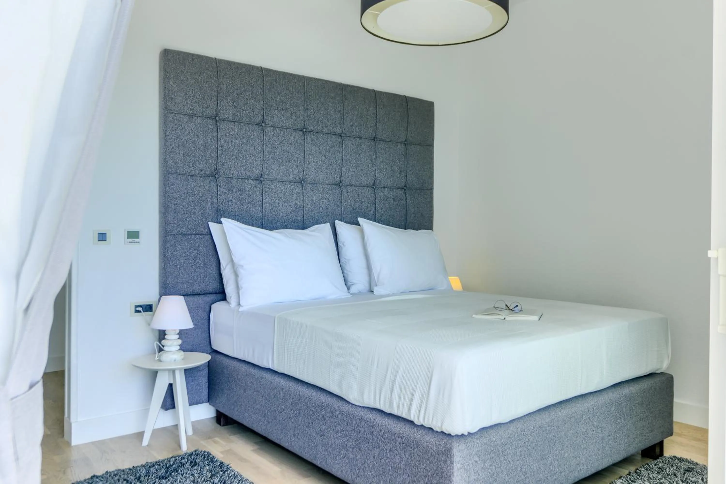 Bed in Hotel Riva Kaštela with swimming pool