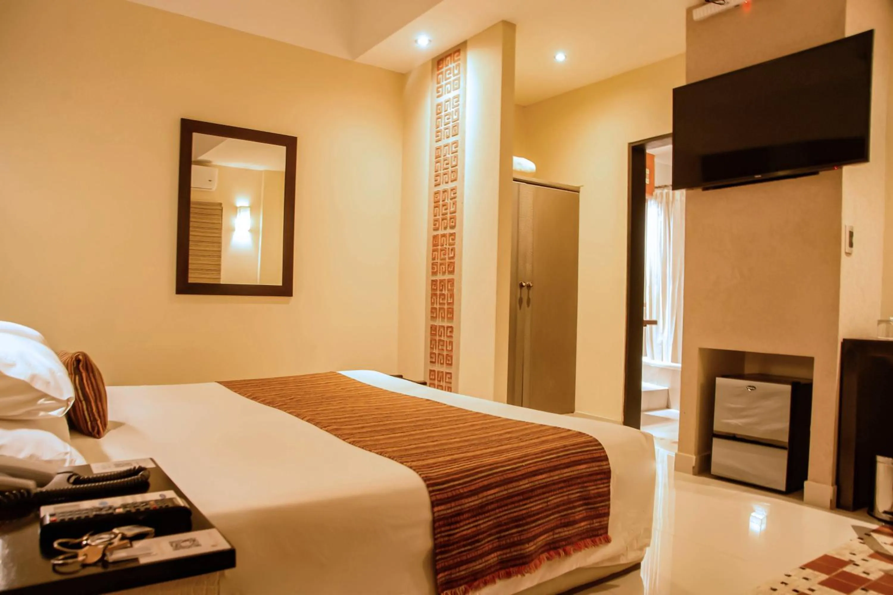 Bedroom, Bed in Hotel Inkai