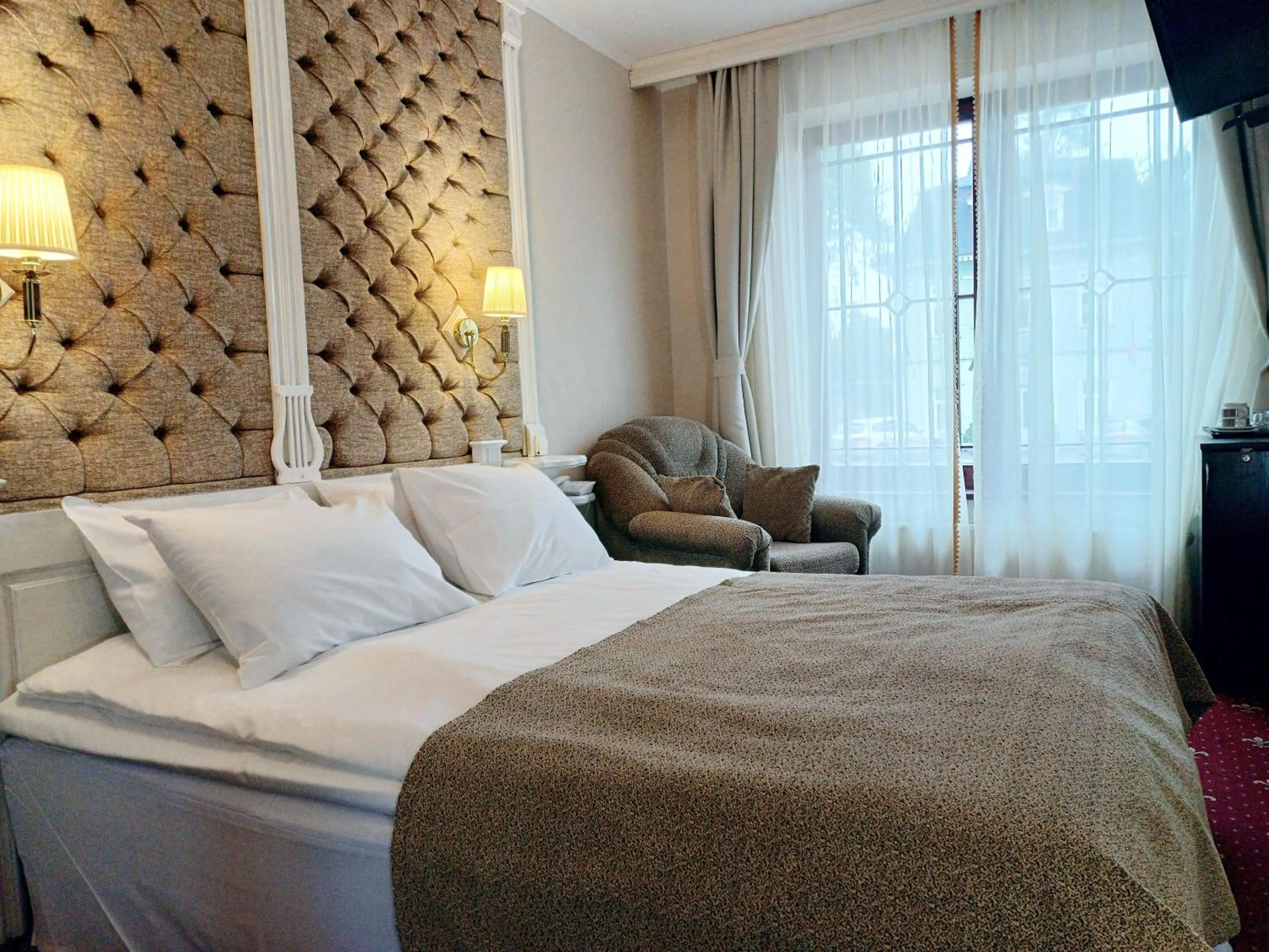 Bed in Pegasa Pils Spa Hotel