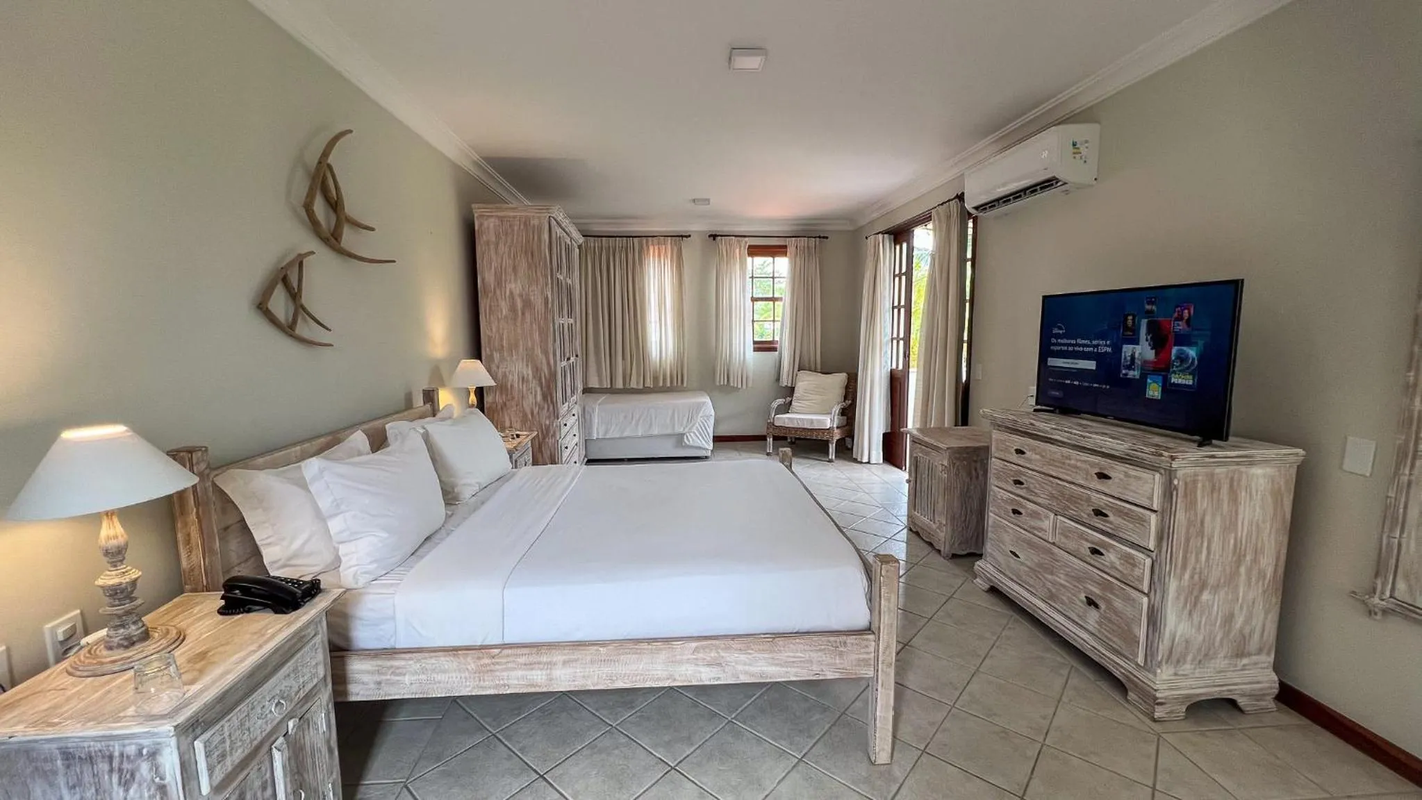 Bed in Vila Angatu Eco Resort & SPA