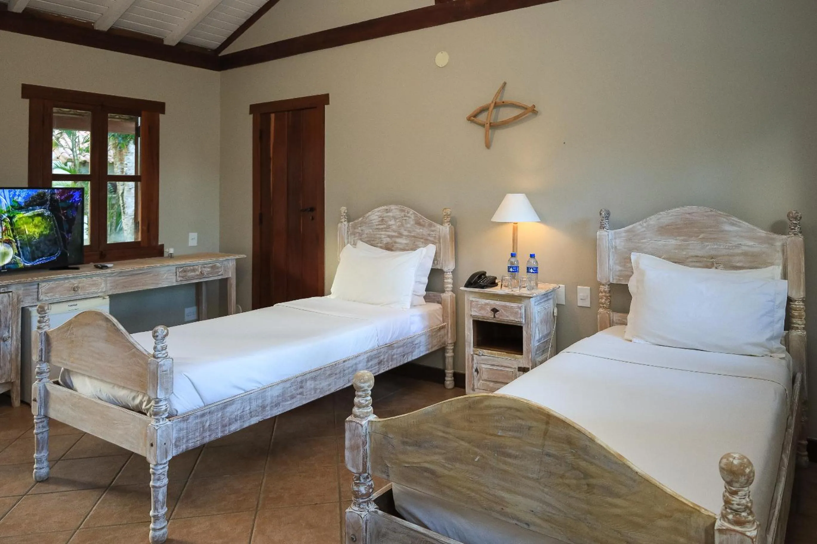 Bed in Vila Angatu Eco Resort & SPA