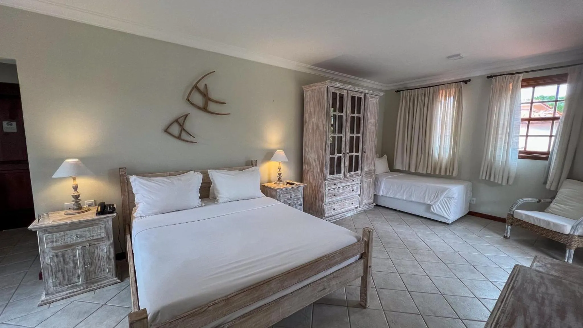 Bed in Vila Angatu Eco Resort & SPA