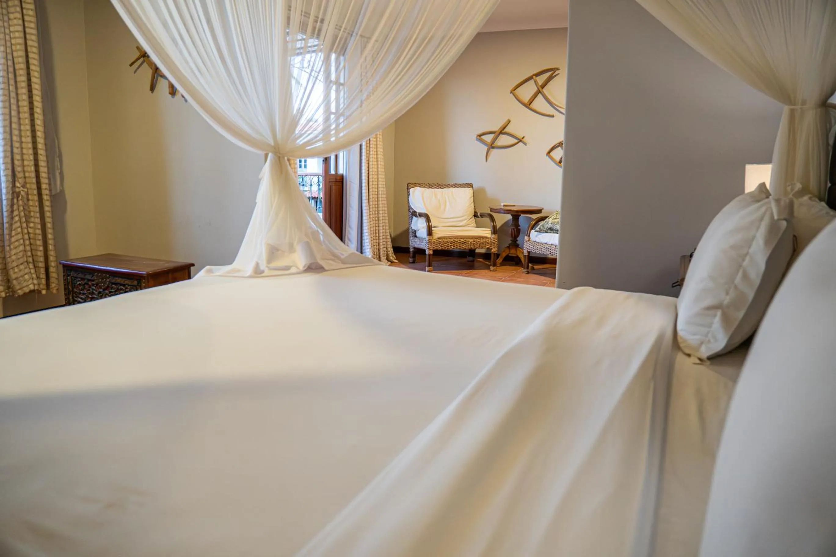 Bed in Vila Angatu Eco Resort & SPA