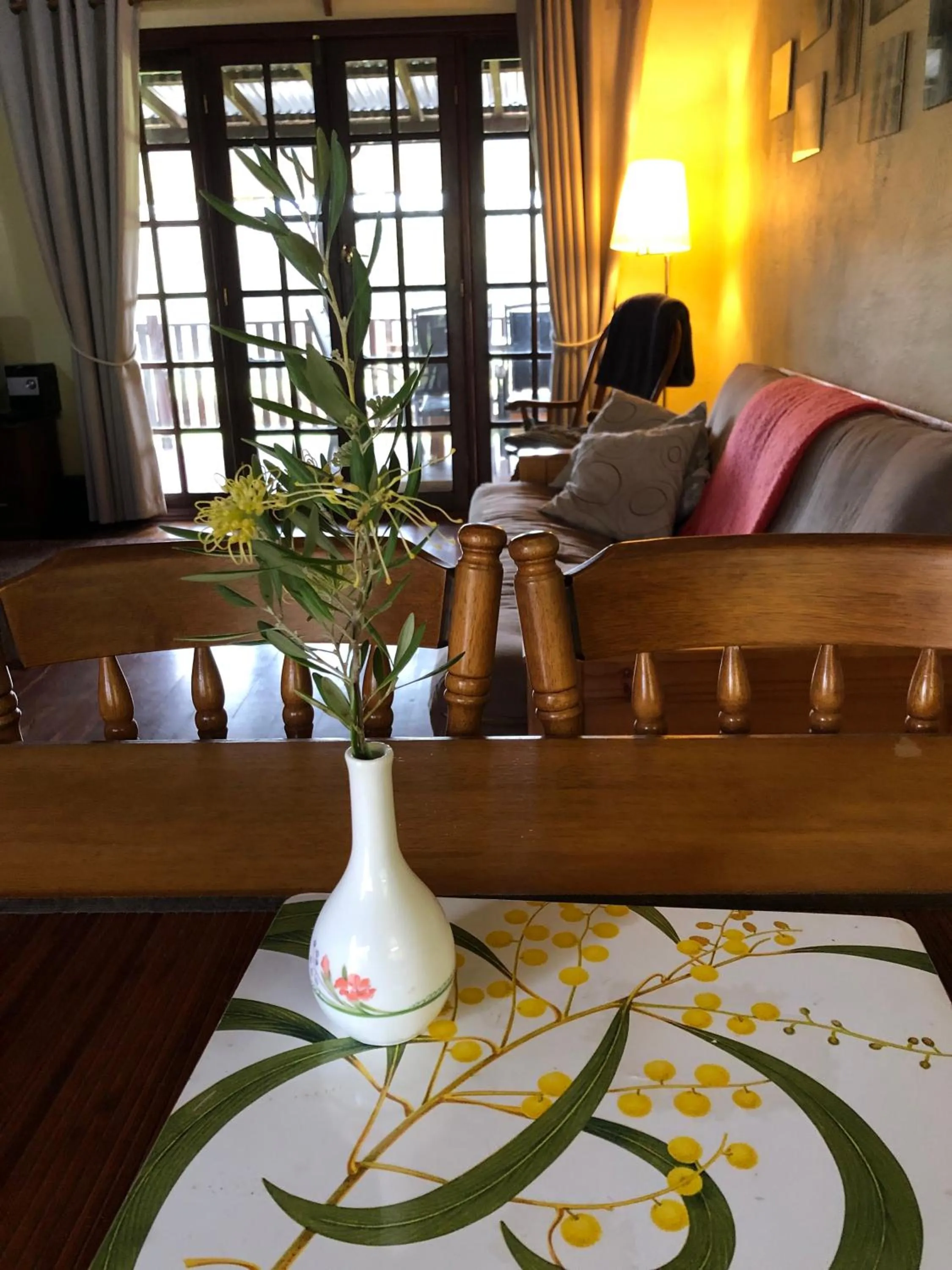 Living room in Clover Cottage Country Retreat