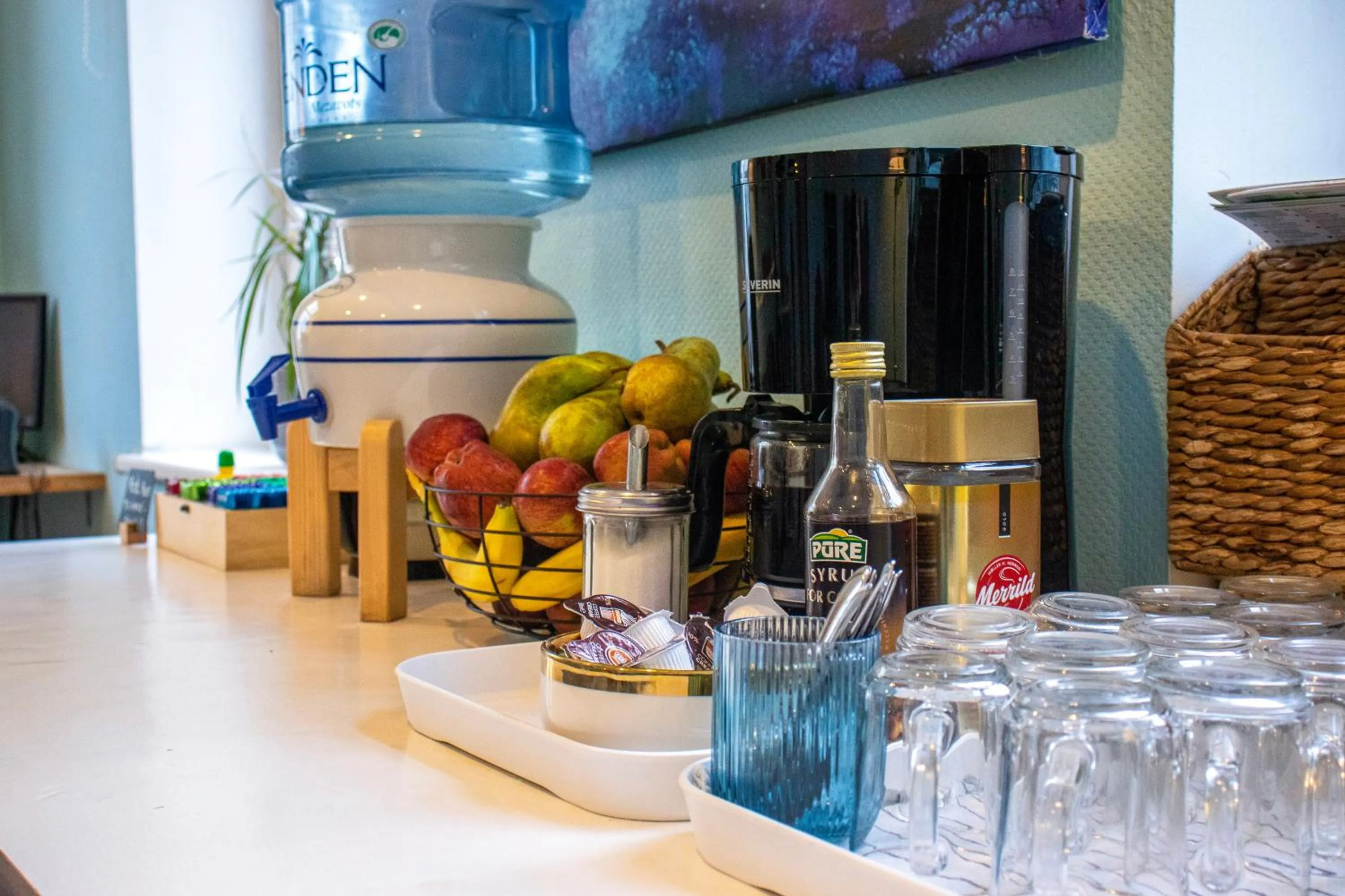 Coffee/tea facilities in Central Hostel