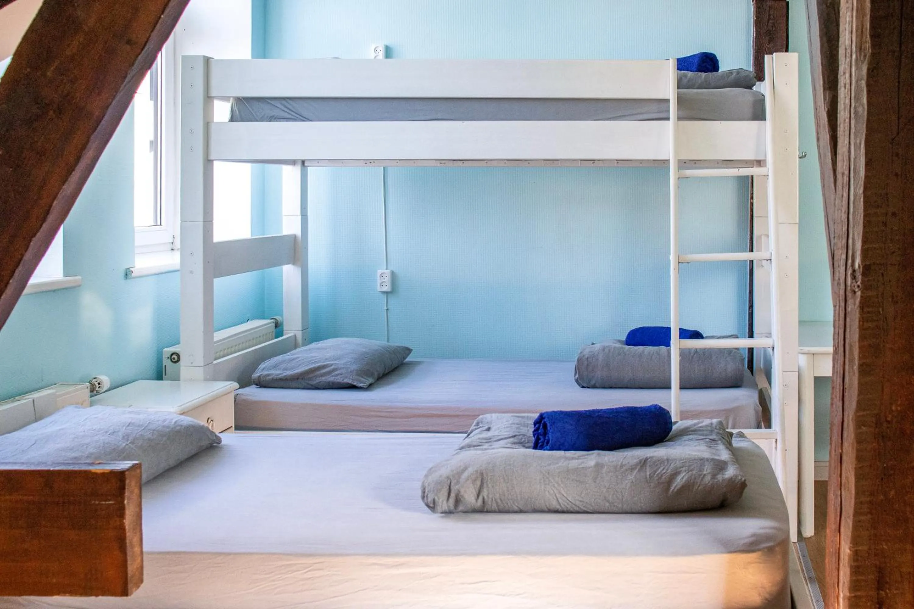 Bedroom, Bed in Central Hostel