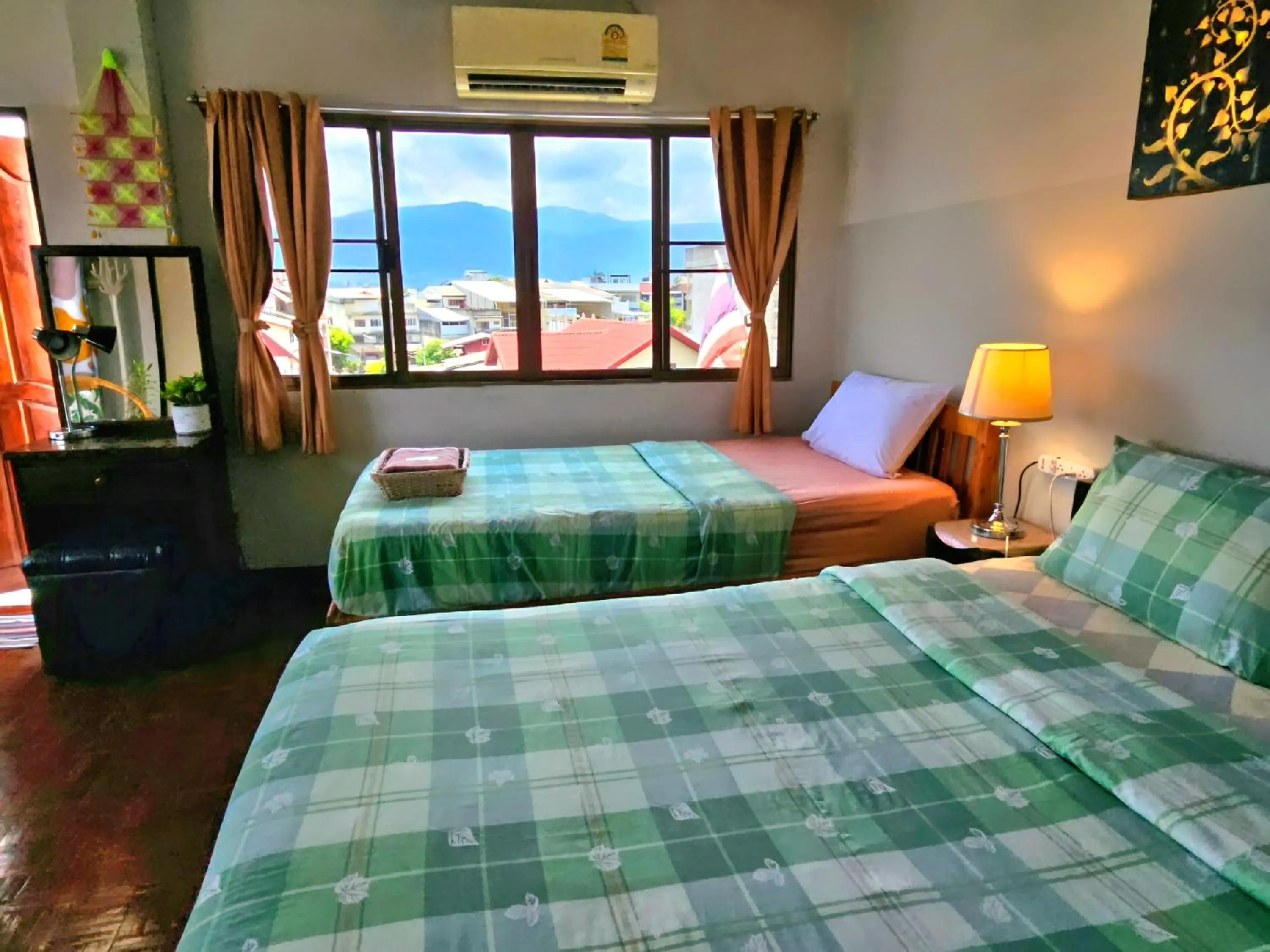 View (from property/room), Bed in Bed and Terrace Guesthouse Chiang Mai