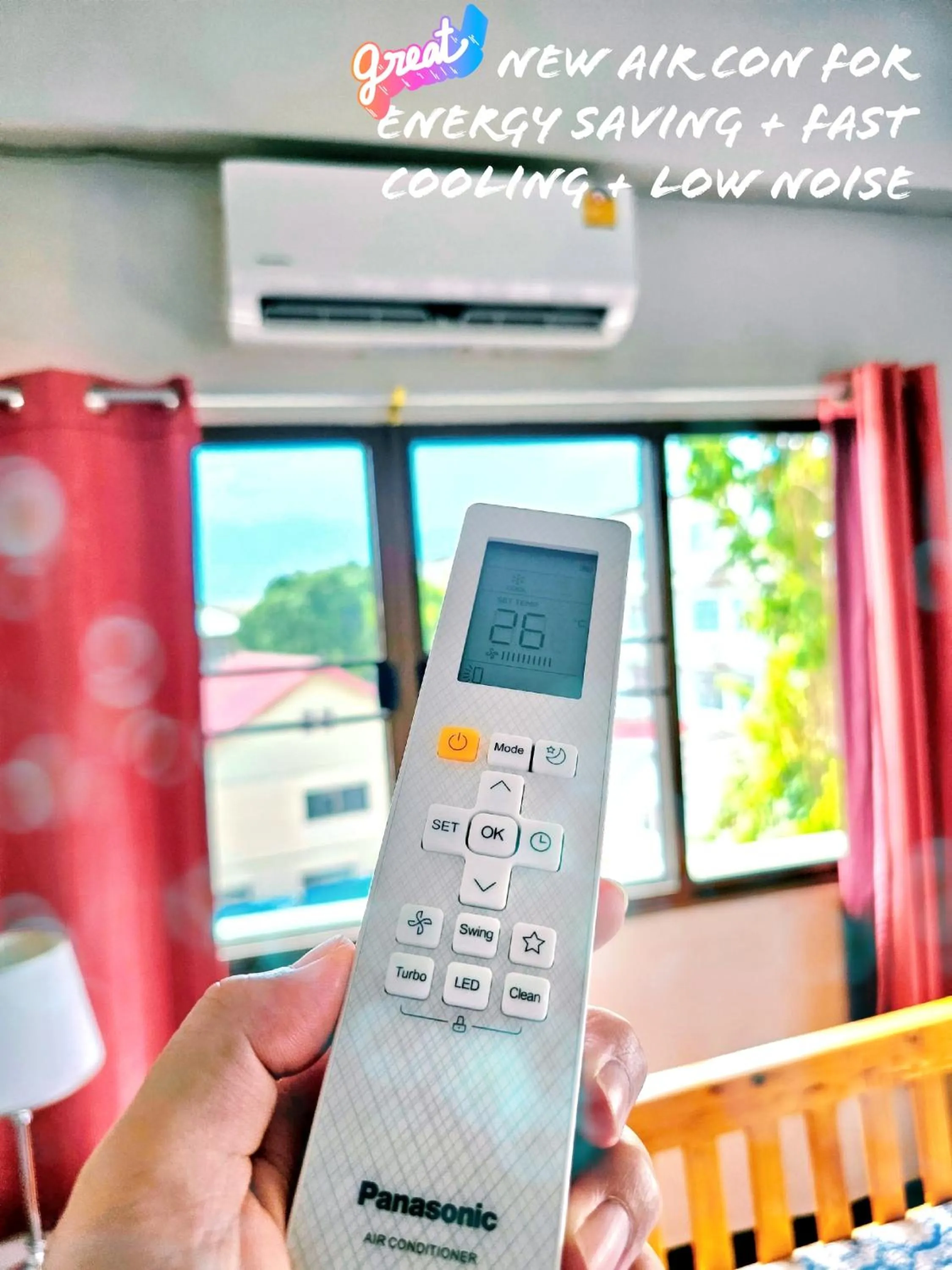 air conditioner in Bed and Terrace Guesthouse Chiang Mai