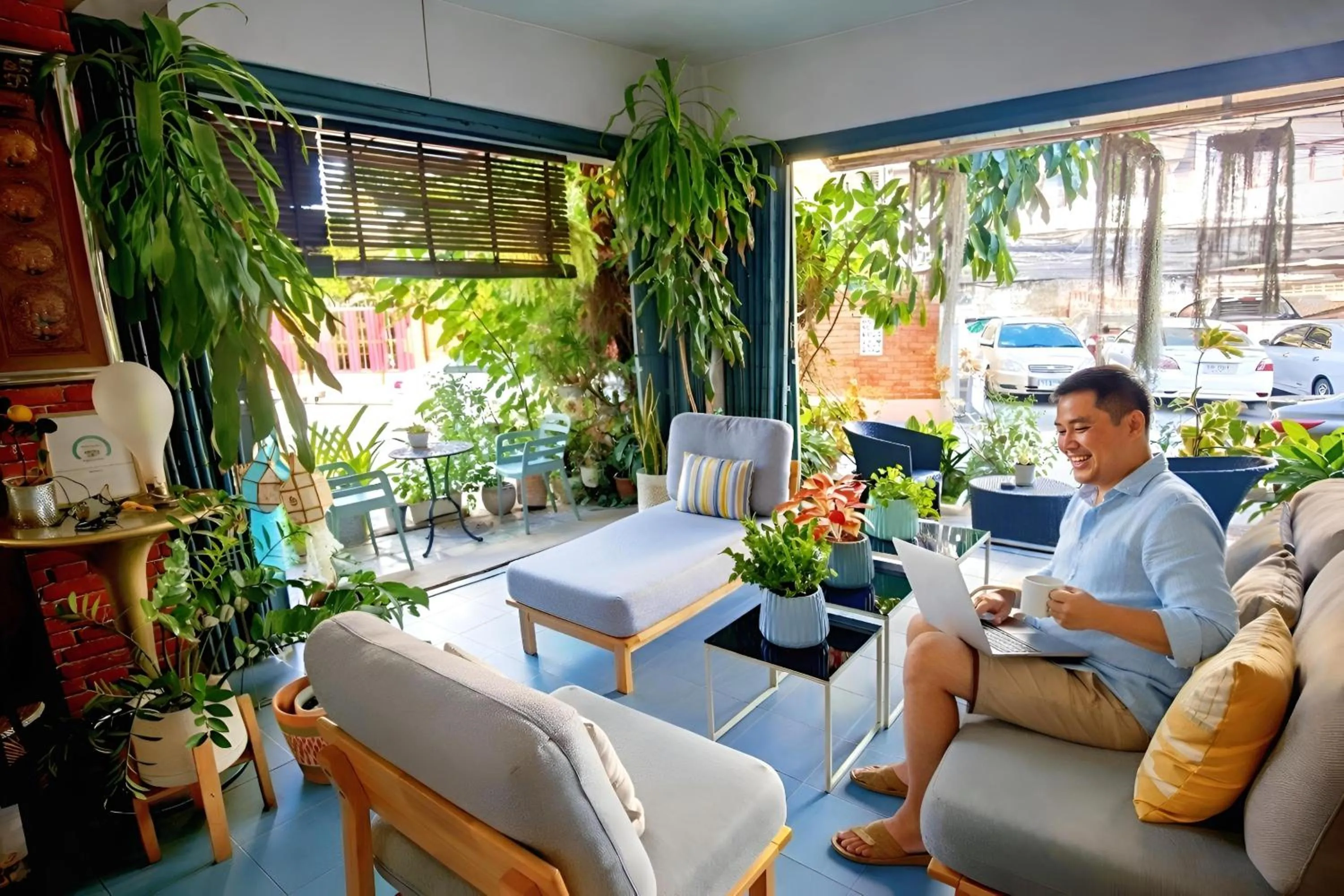 Lobby or reception in Bed and Terrace Guesthouse Chiang Mai