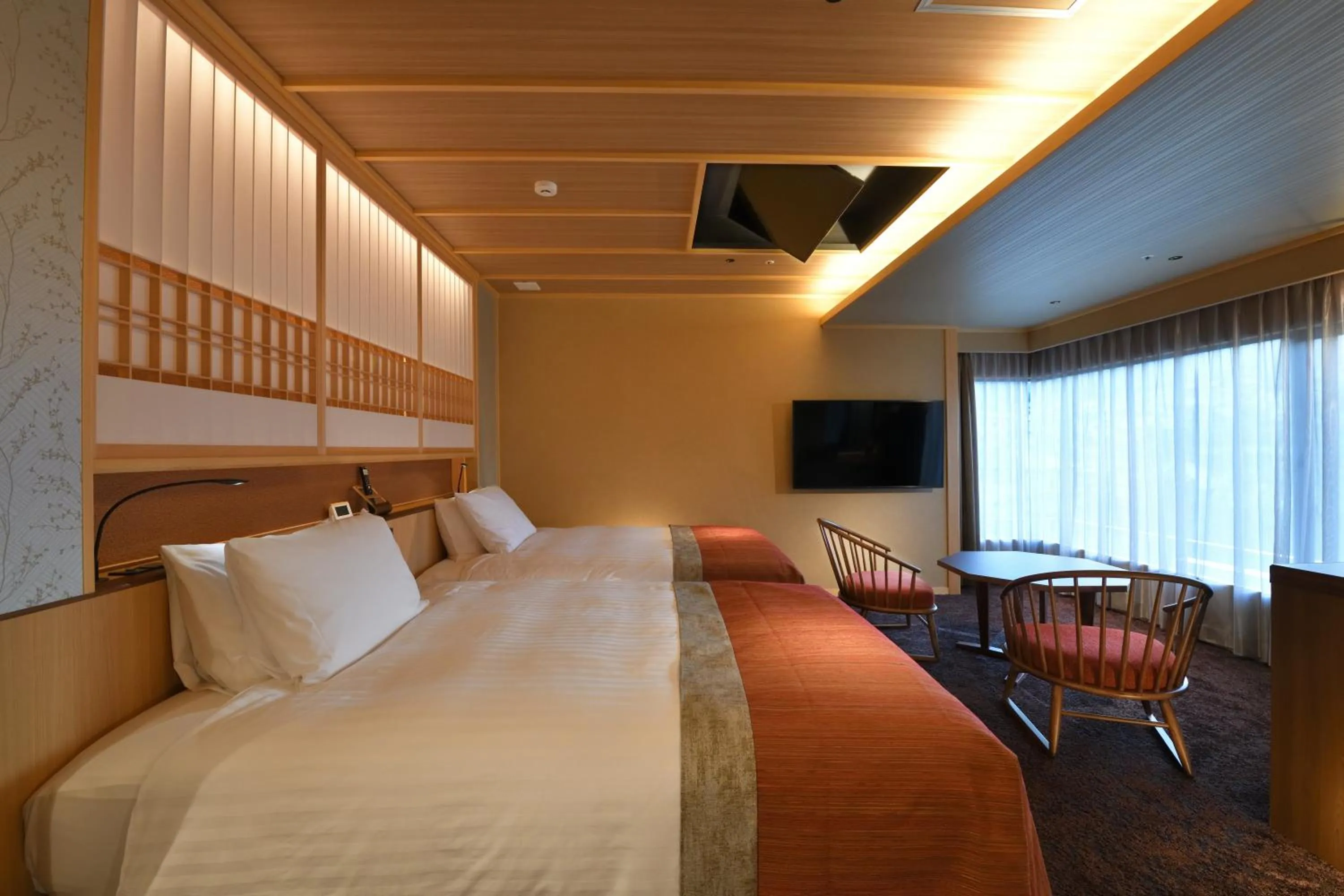Photo of the whole room, Bed in Yumotokan