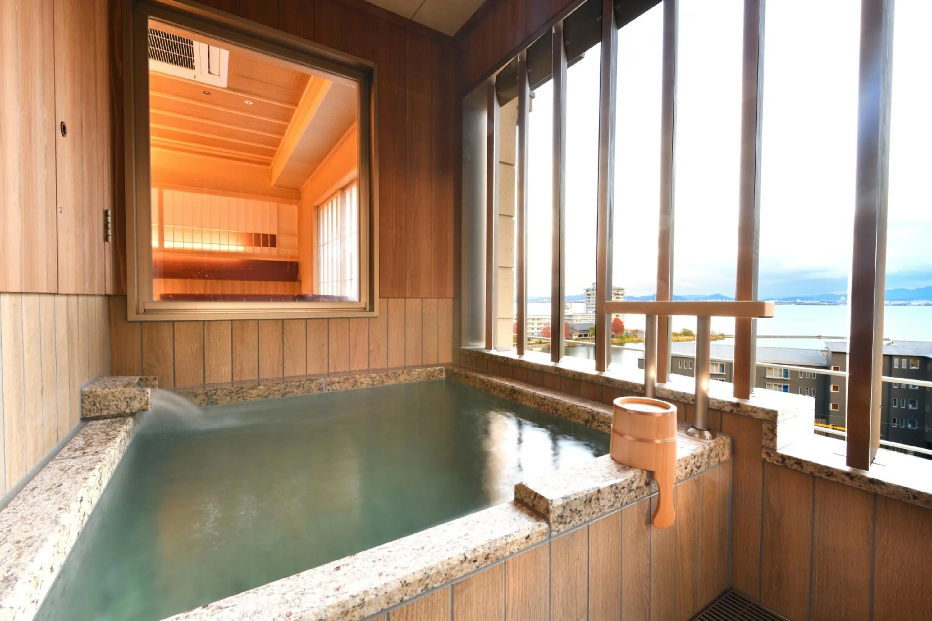 Hot Spring Bath in Yumotokan