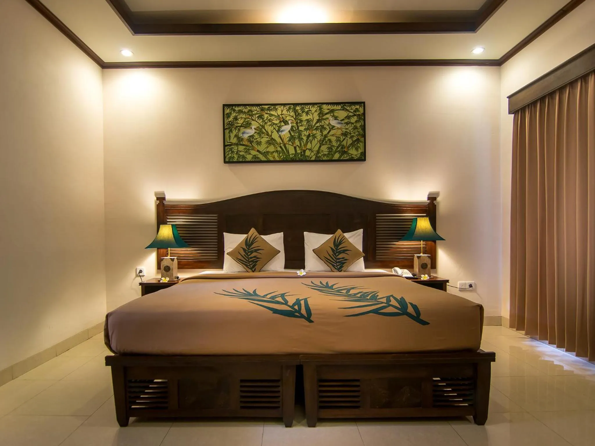 Bed in De Munut Balinese Resort