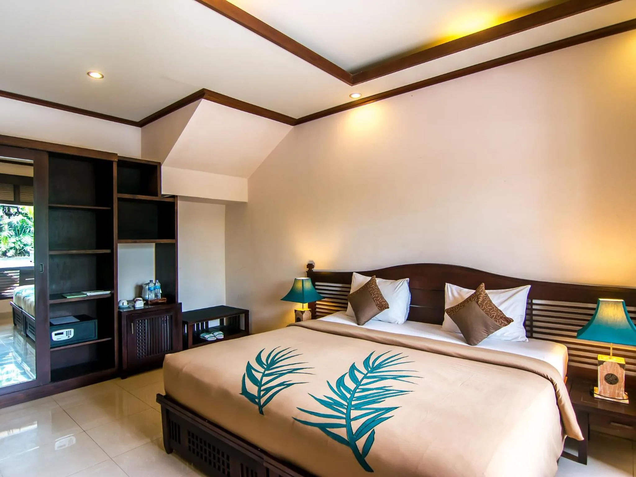 Bed in De Munut Balinese Resort