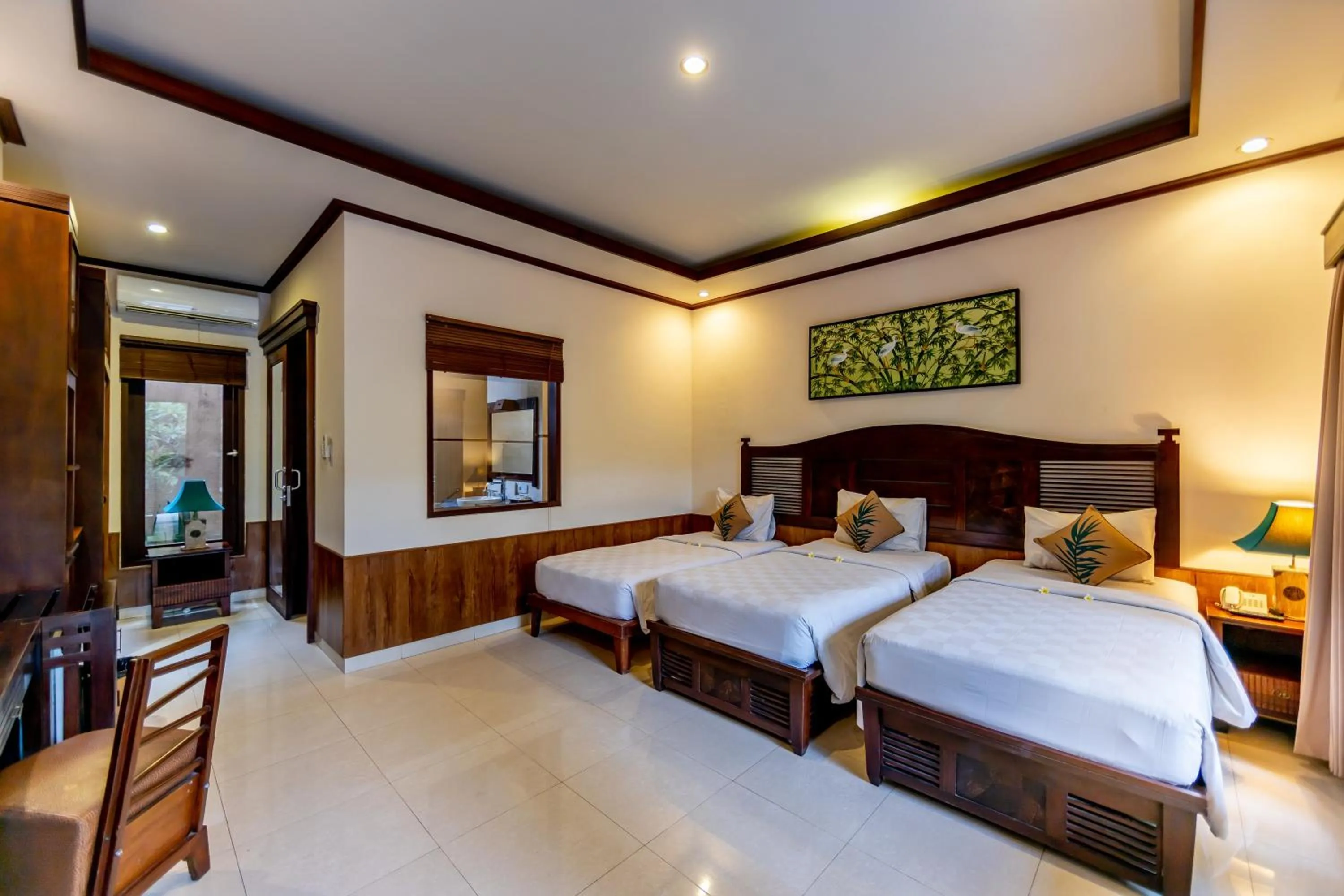 Bed in De Munut Balinese Resort