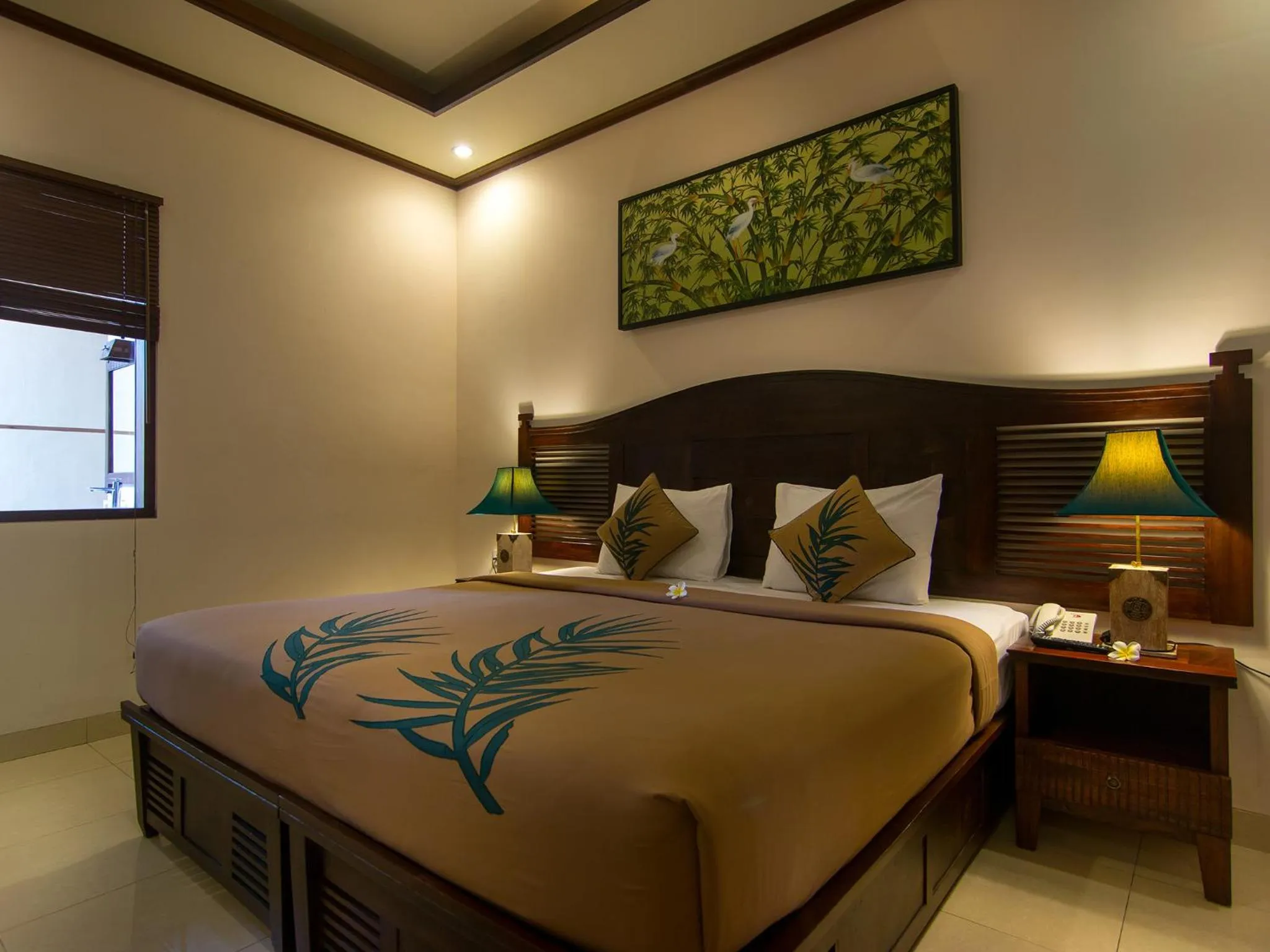 Bed in De Munut Balinese Resort