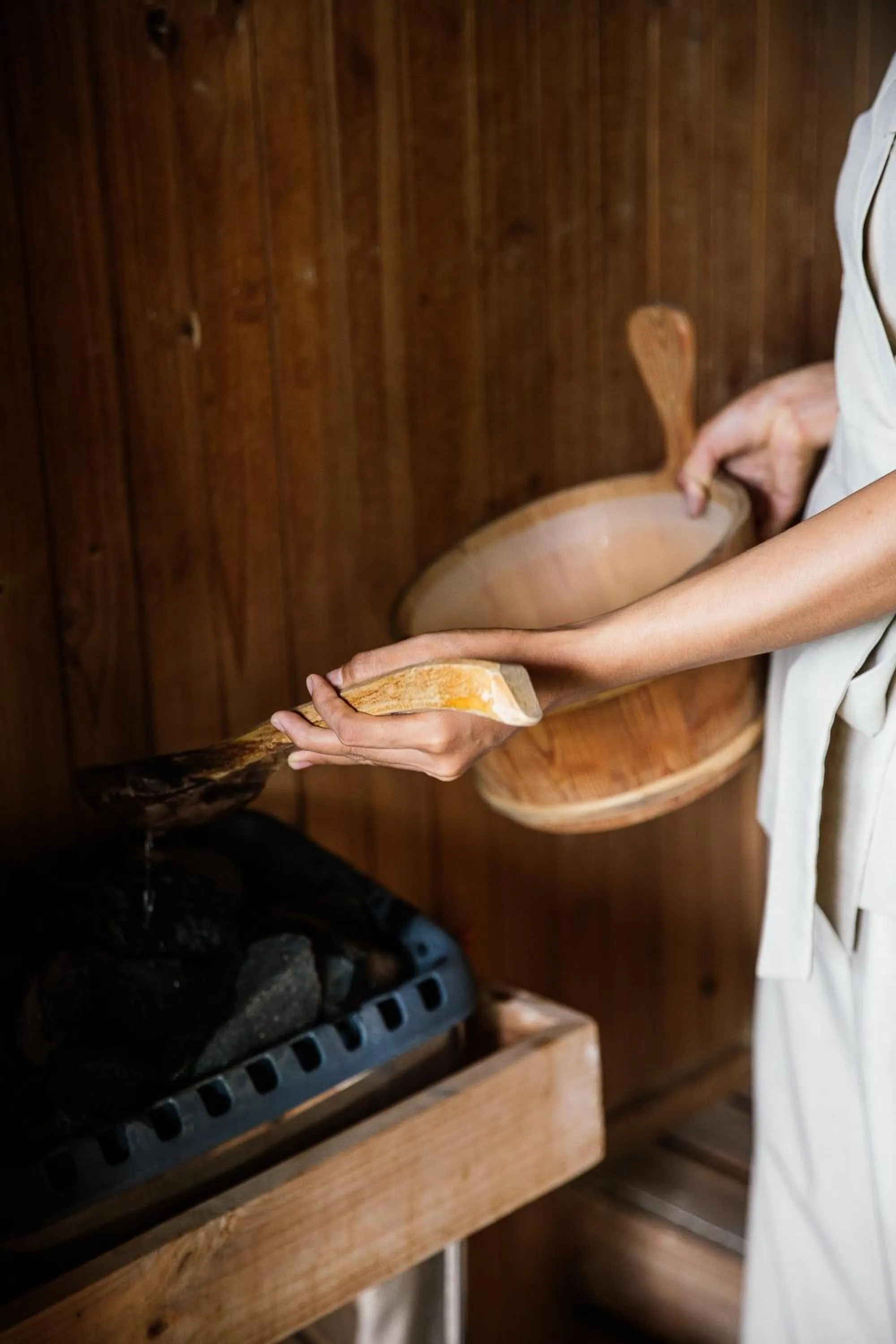 Sauna in Anantara Angkor Resort