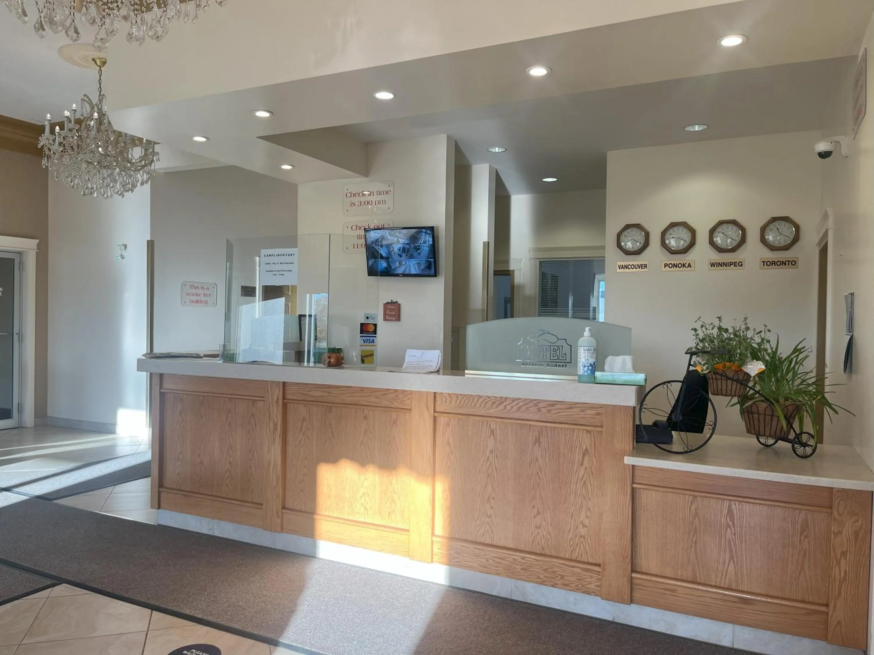 Lobby or reception in Western Budget Motel Ponoka
