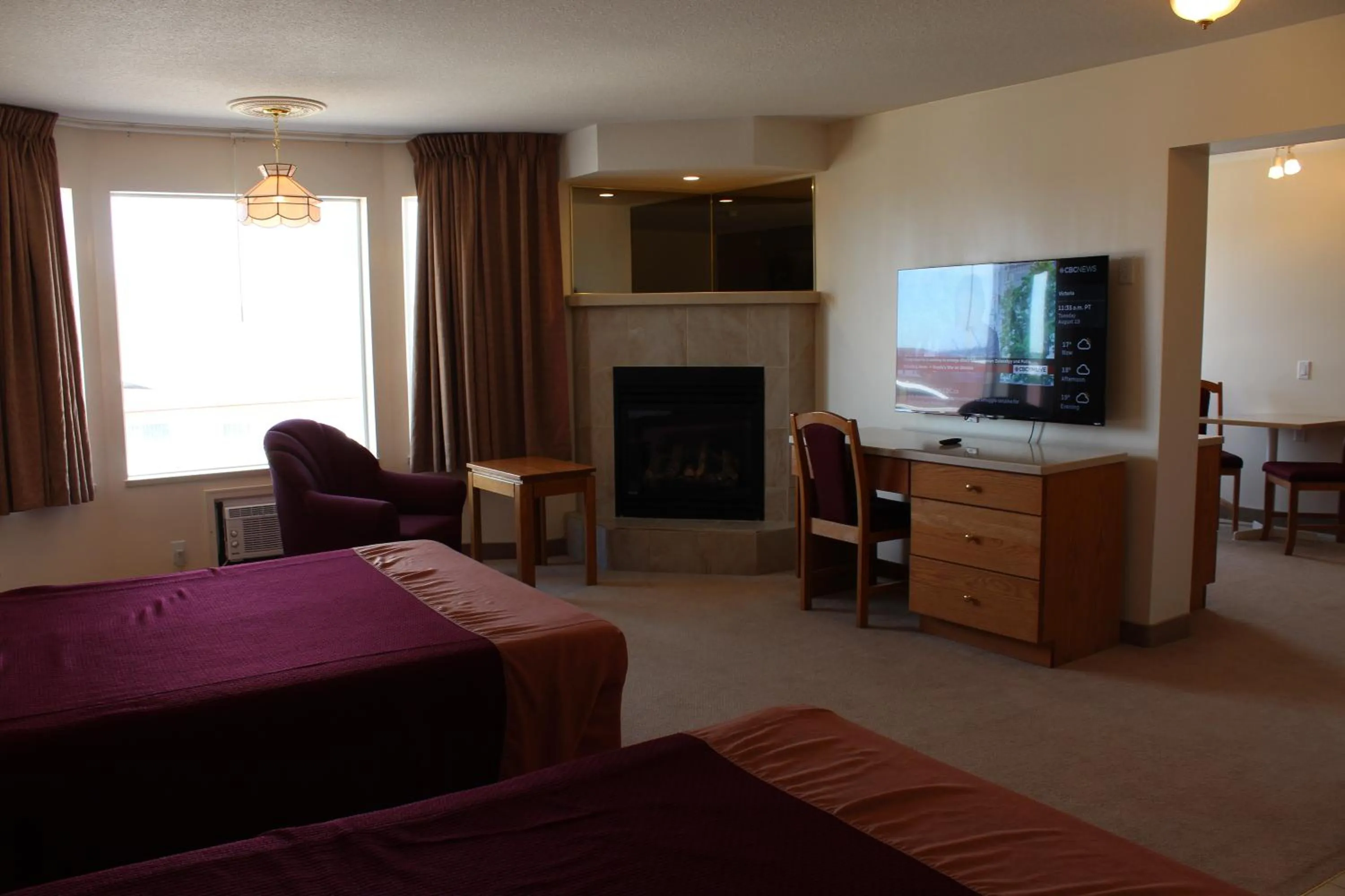 Bed in Western Budget Motel Ponoka