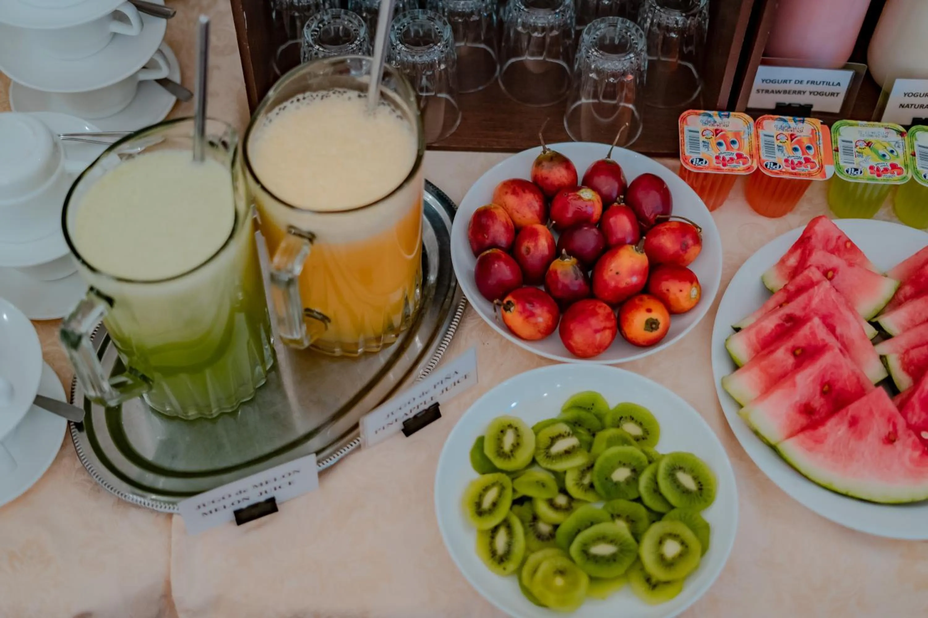 Buffet breakfast in Hostal Colonial Potosi