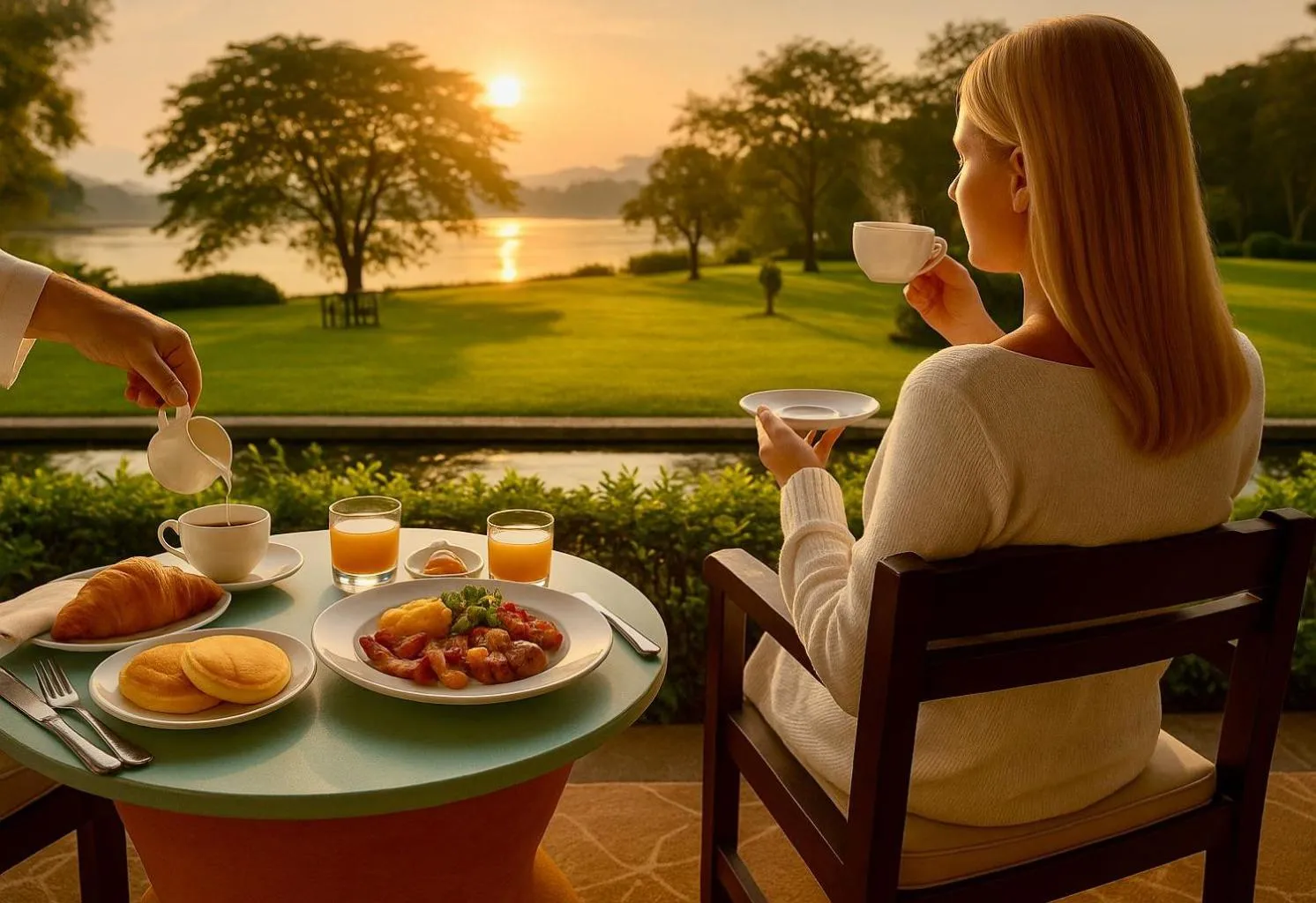 Garden view in The Grand Luang Prabang, Affiliated by Meliá