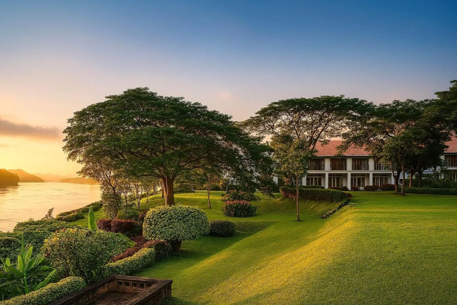 Garden view in The Grand Luang Prabang, Affiliated by Meliá