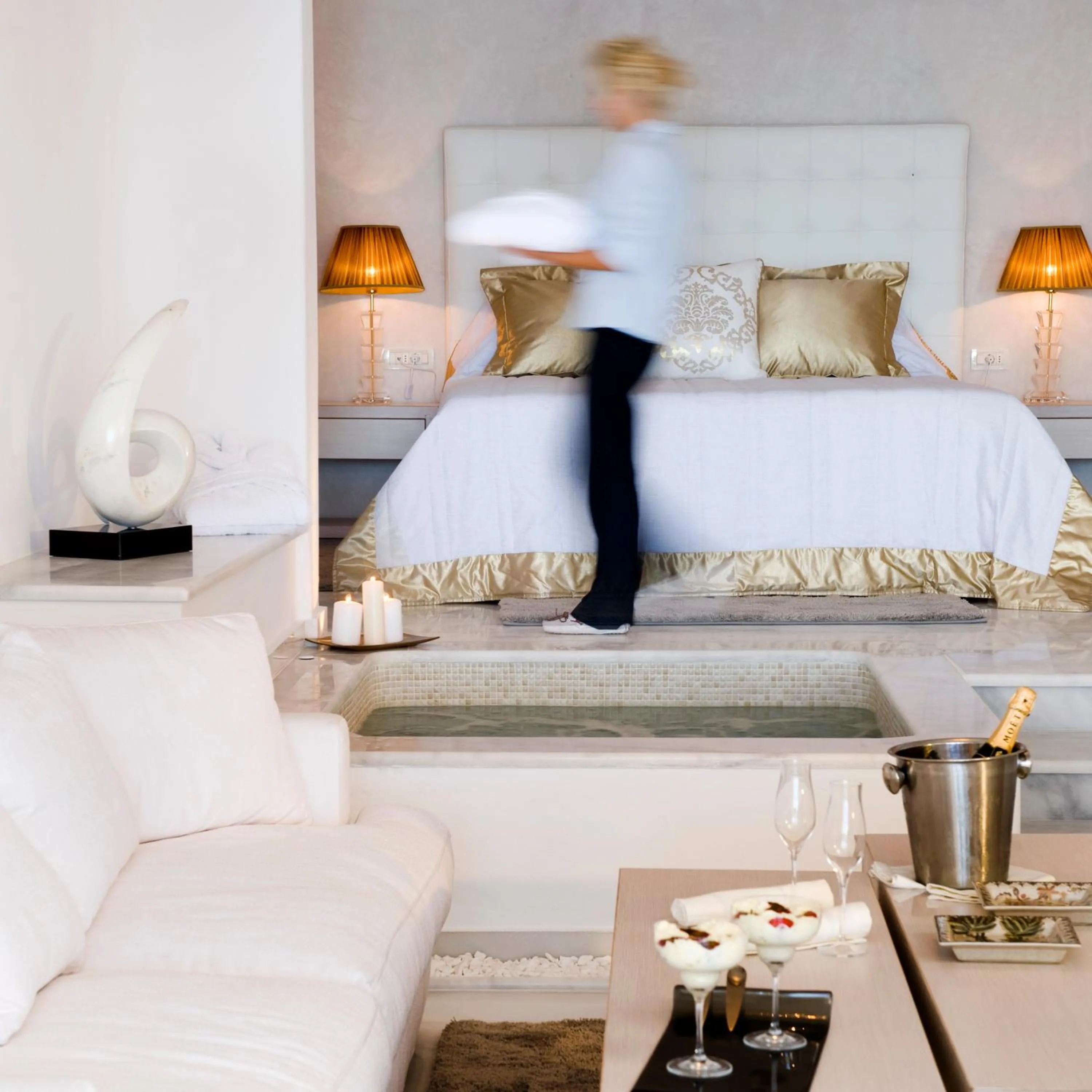 Bed in Gold Suites - Small Luxury Hotels of the World